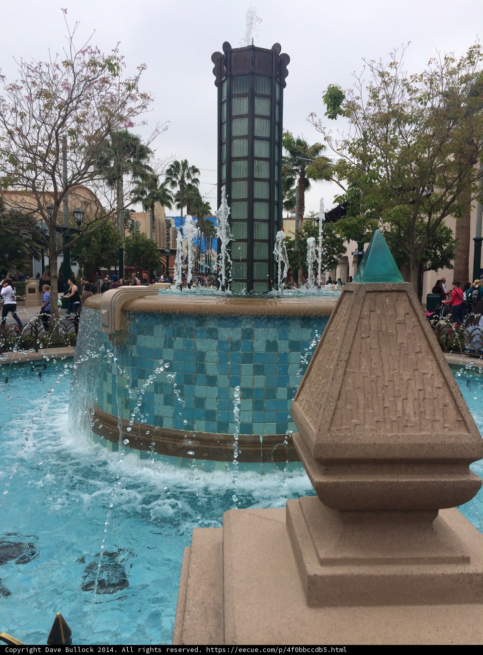 The Majestic Fountain at Disney California Adventure Park