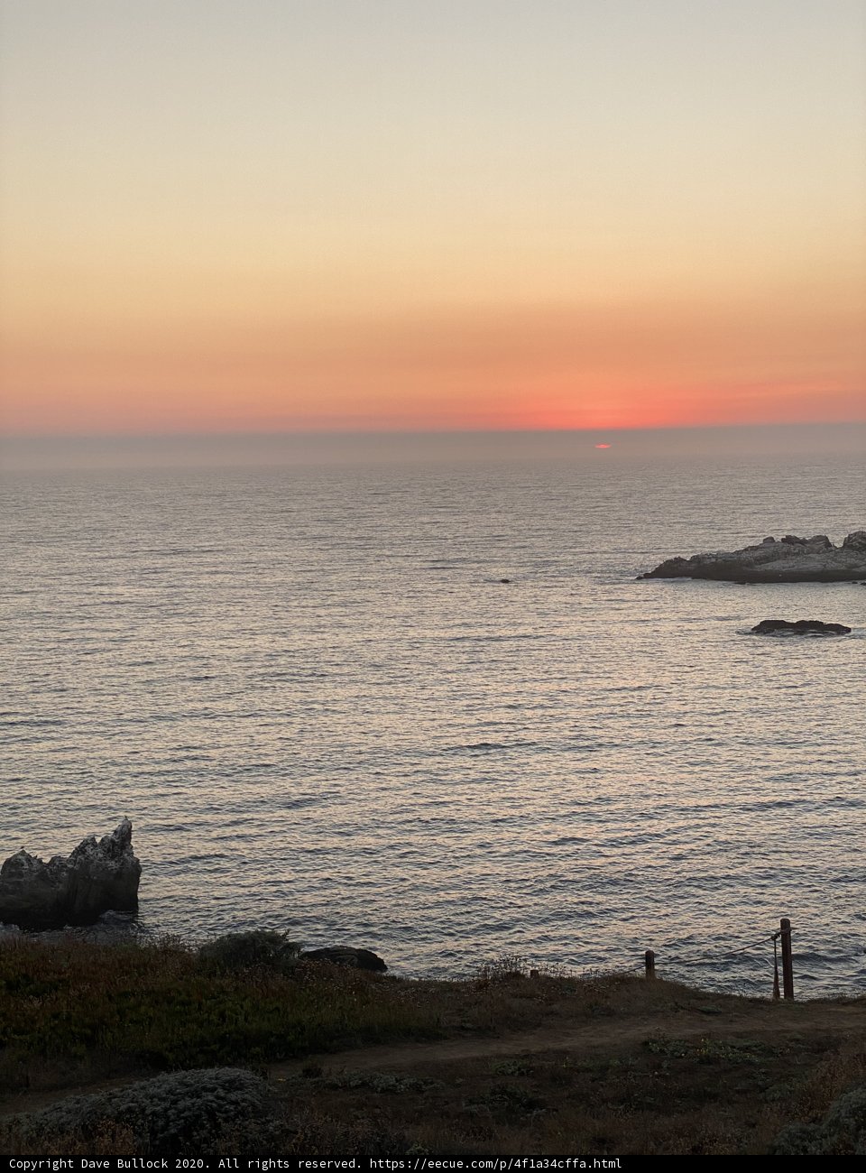 Sunset over the Pacific