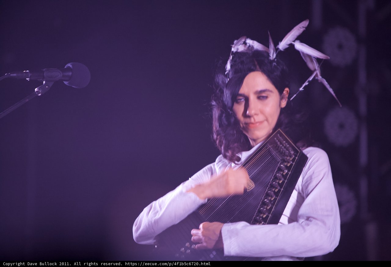 PJ Harvey's Solo Performance with an Accordion