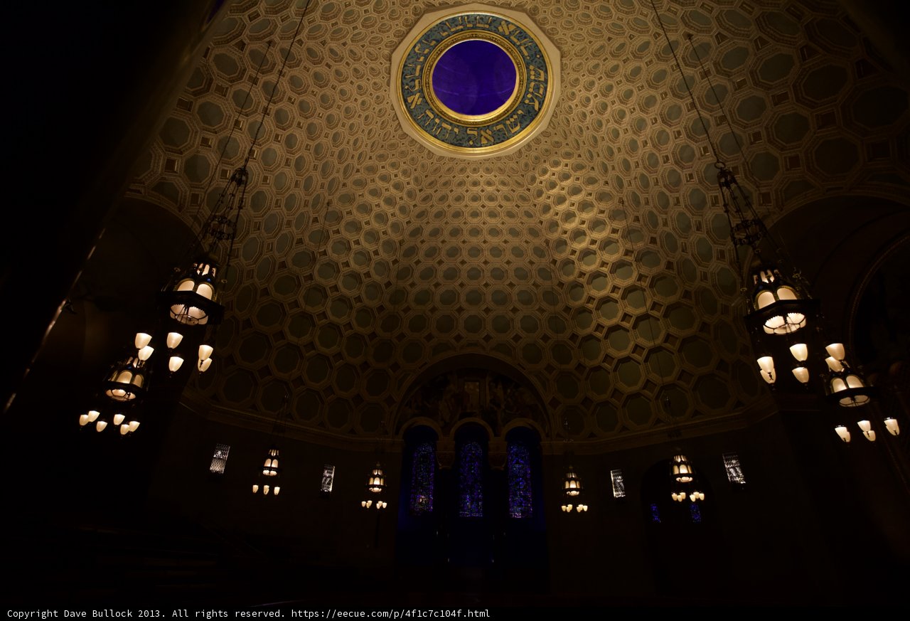 Illuminated Dome of the Cathedral of the Holy Cross