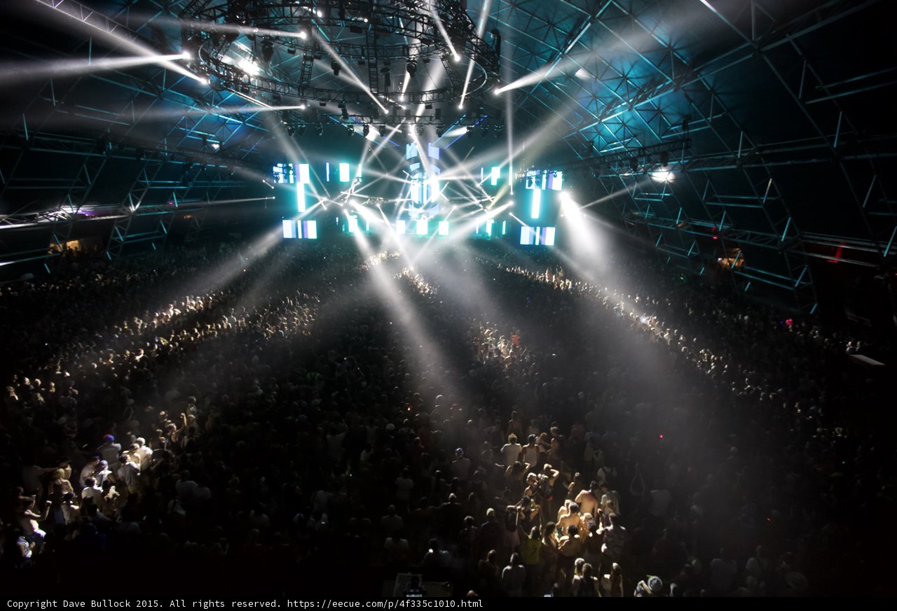 Spotlight on the Rock Concert Crowd