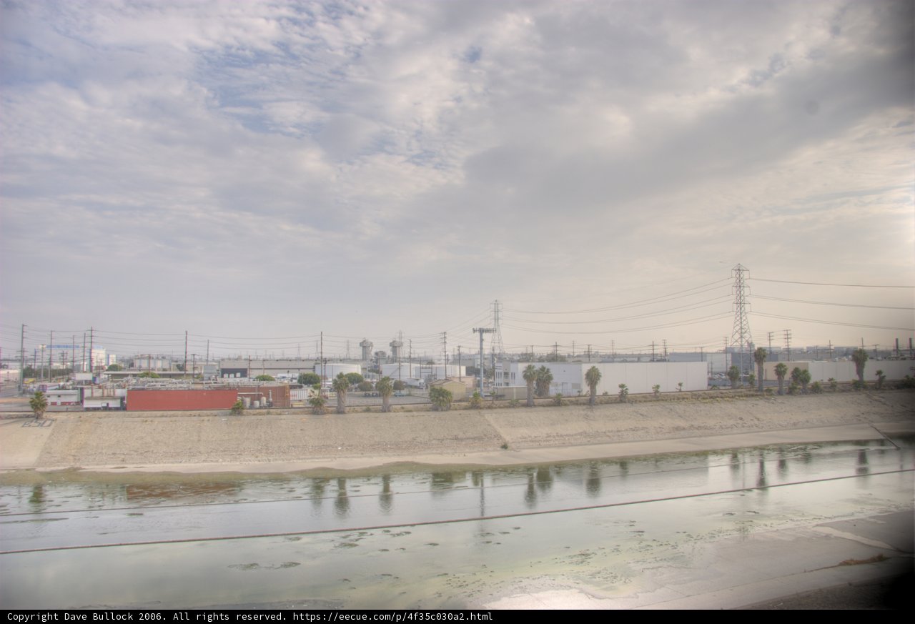 Cityscape with Power Lines