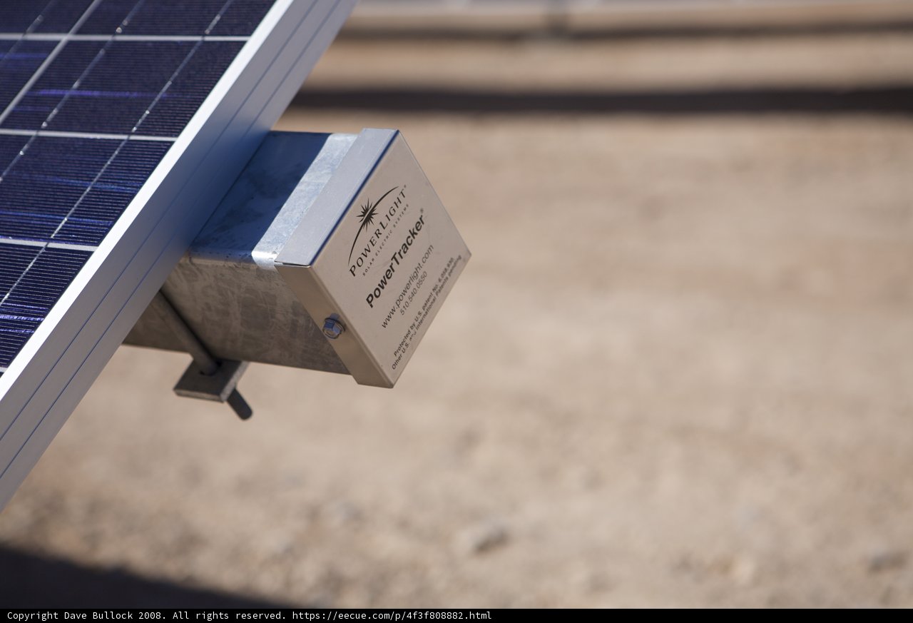 Solar Panel Attached to Metal Pole
