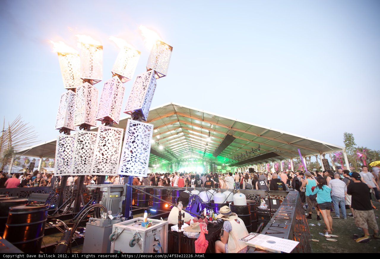A Sea of People under the Blue Sky at Coachella 2012