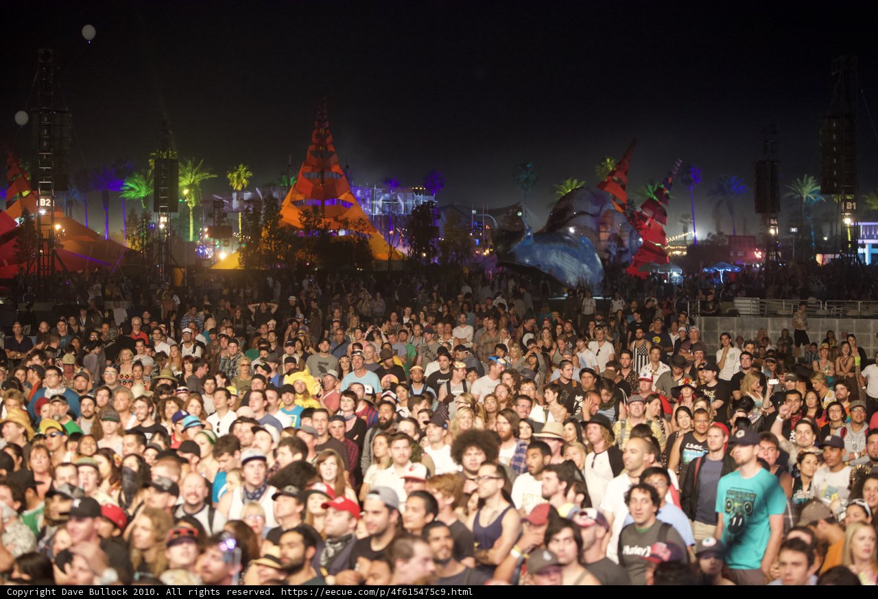 Night Life at Coachella Music Festival
