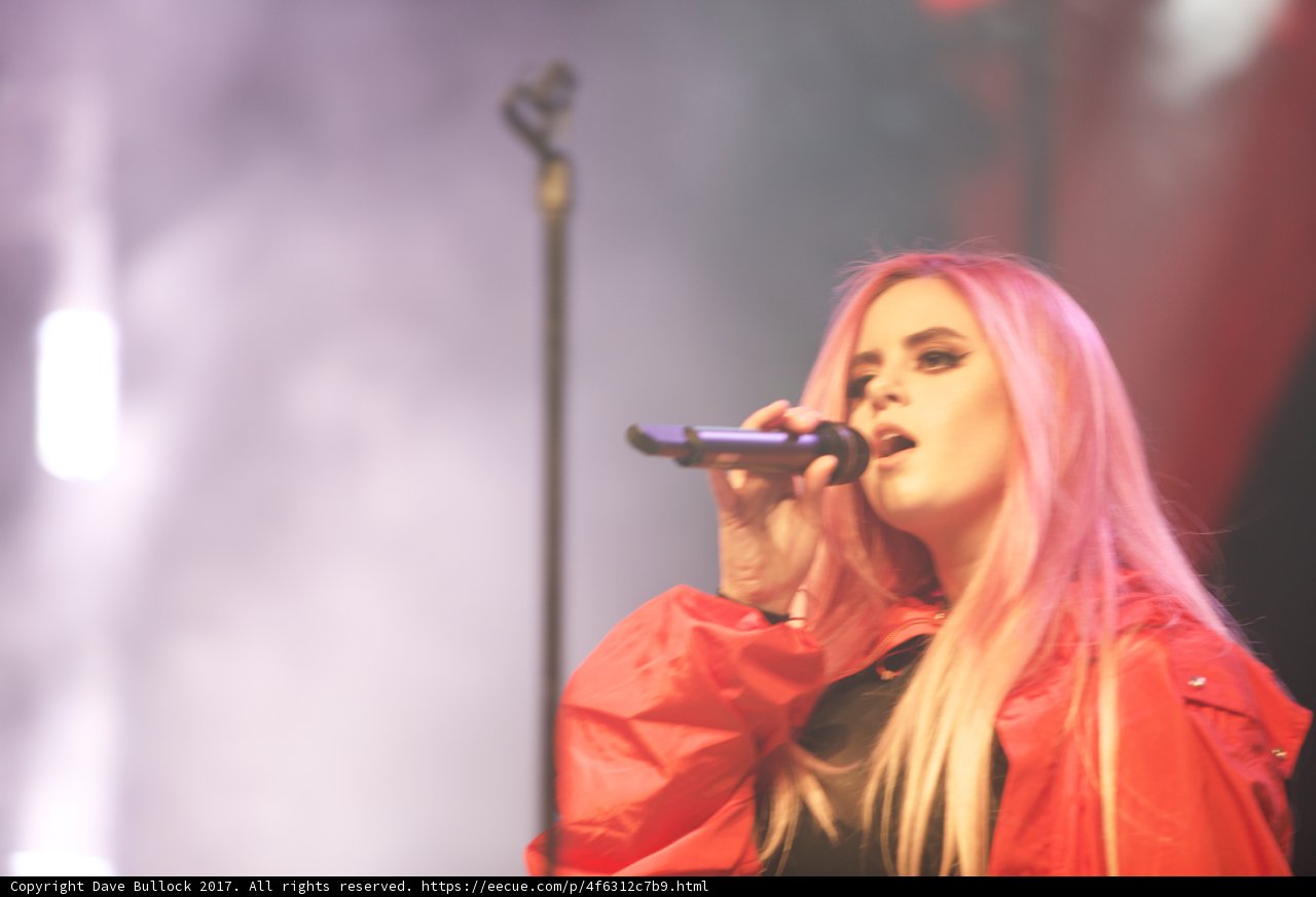 Pink-haired Singer Takes Center Stage