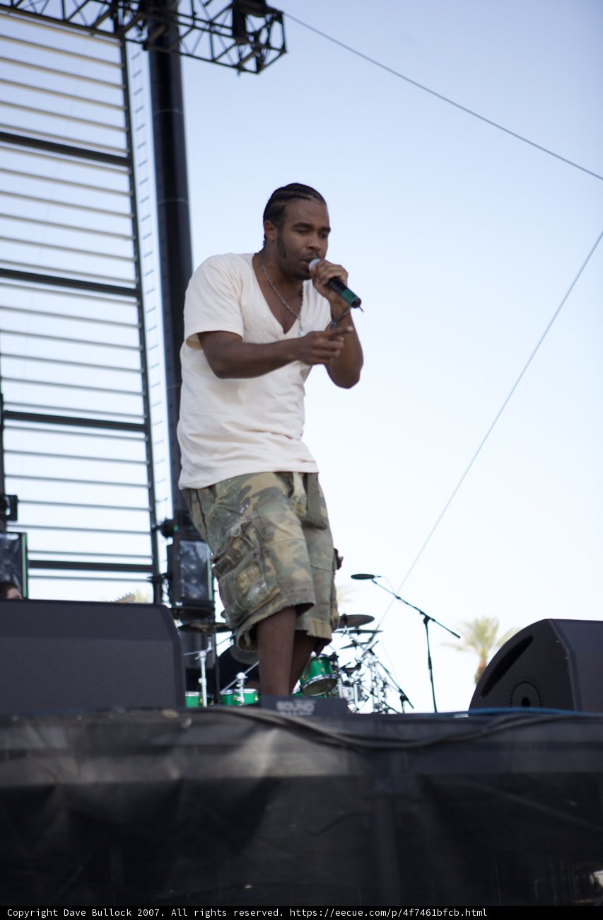Pharoahe Monch Performs on Stage at Coachella 2007