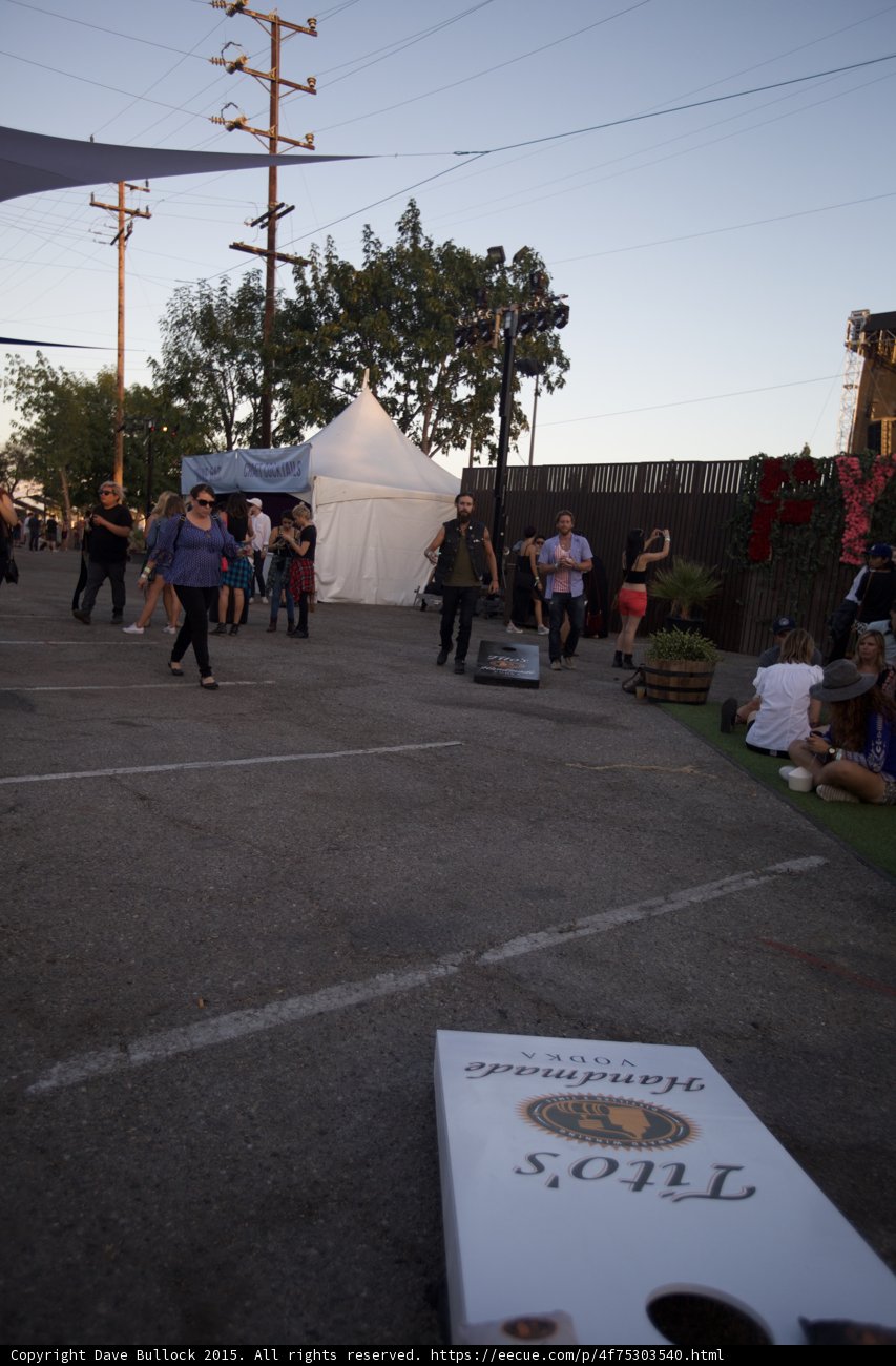 Cornhole Game Evening View