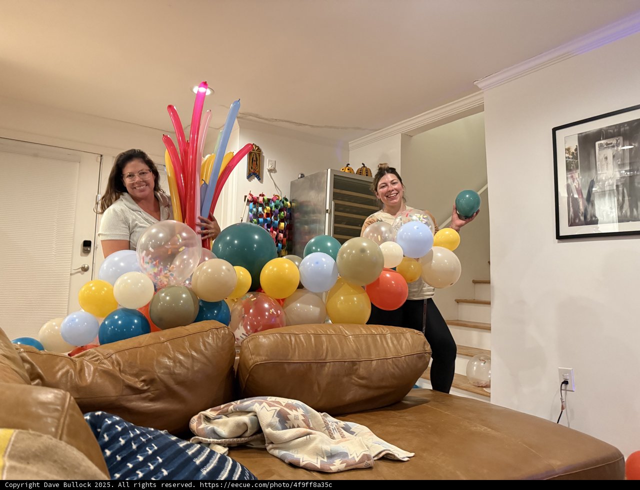 Balloon Bonanza in the Living Room