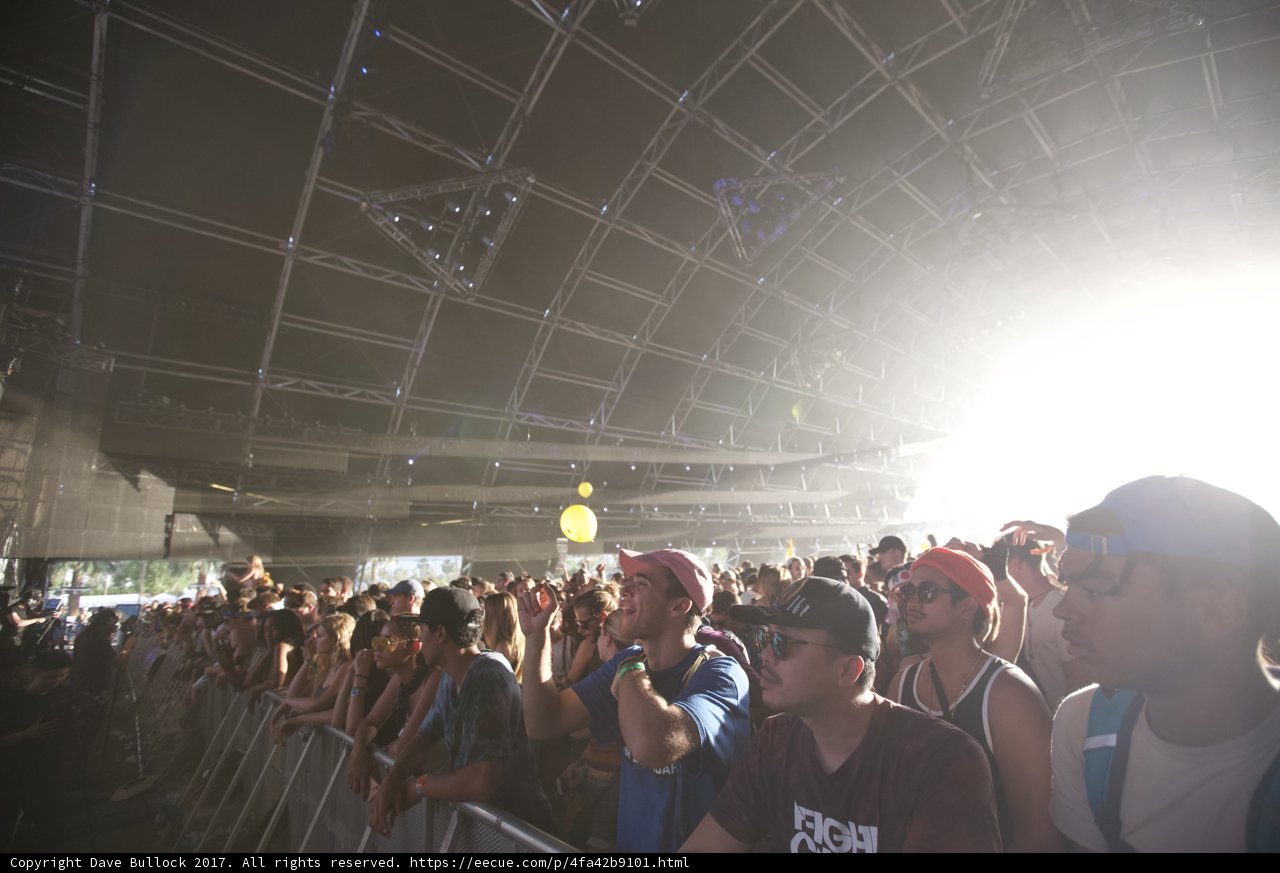 Sun-Soaked Concert Crowd
