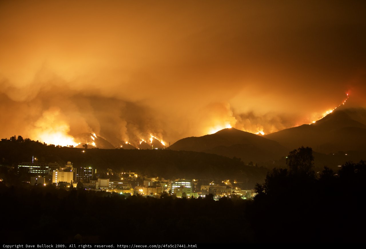 Devastating Station Fire Rages through City and Mountains