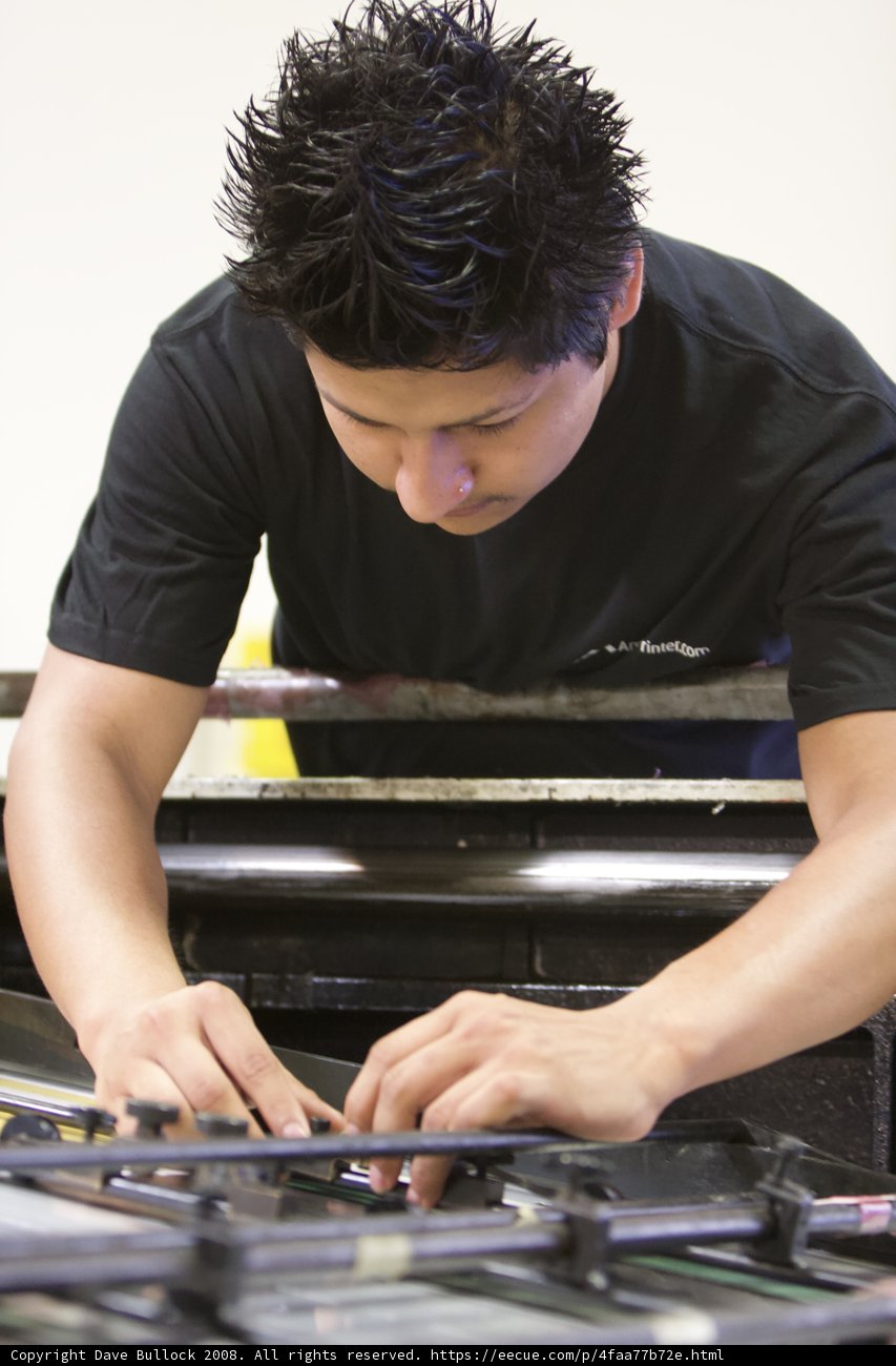 Man at Work on His Computer