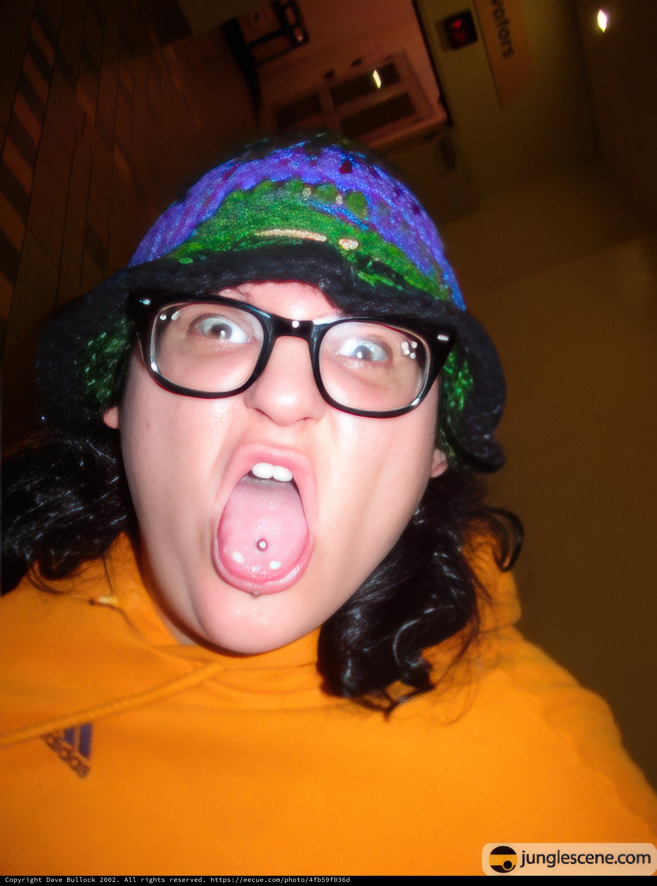 Tongue out and Hat on!