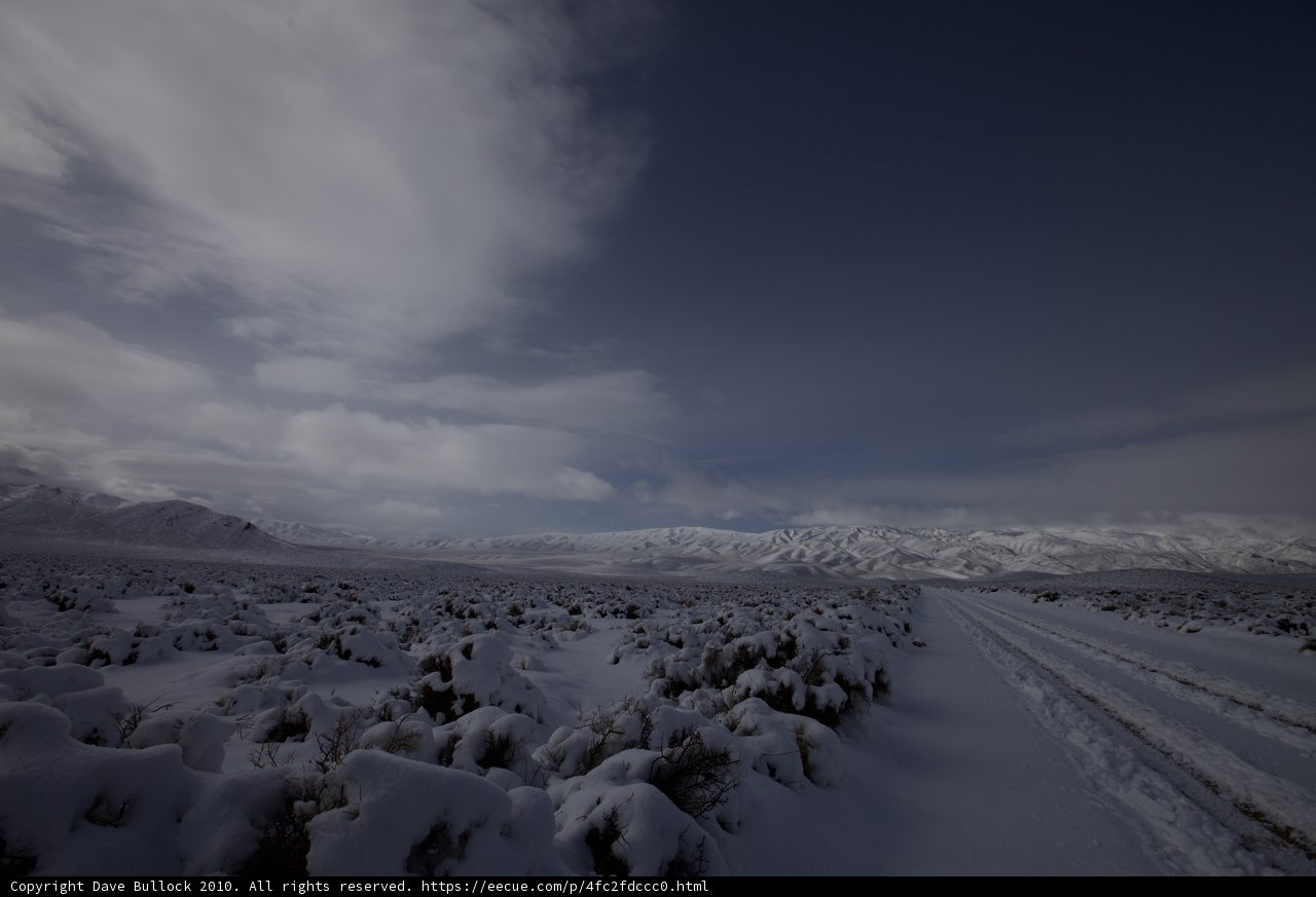Wintery Drive on the Mountain Road