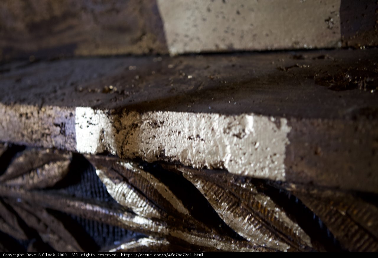 Ornate Gold Leafed Wall in Restoration