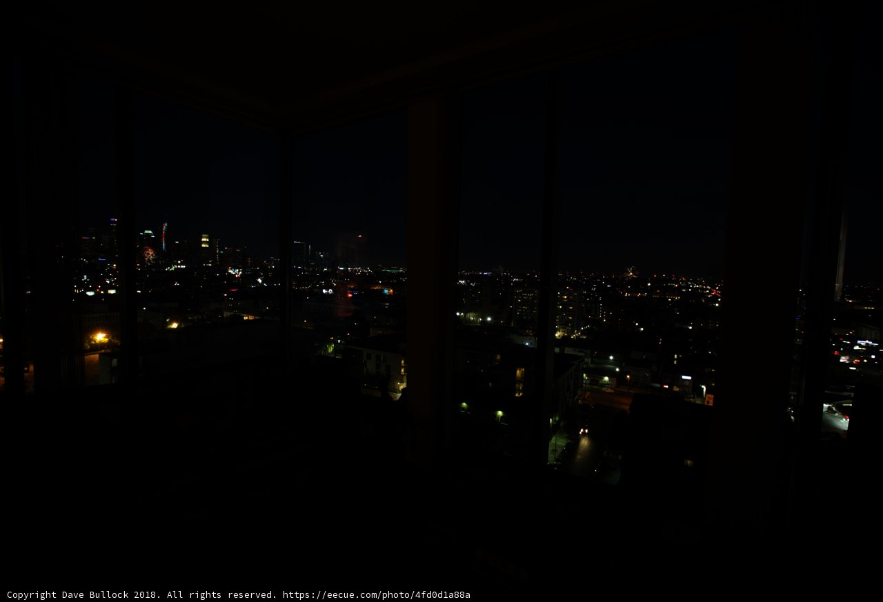 Nighttime Metropolis from a Penthouse View