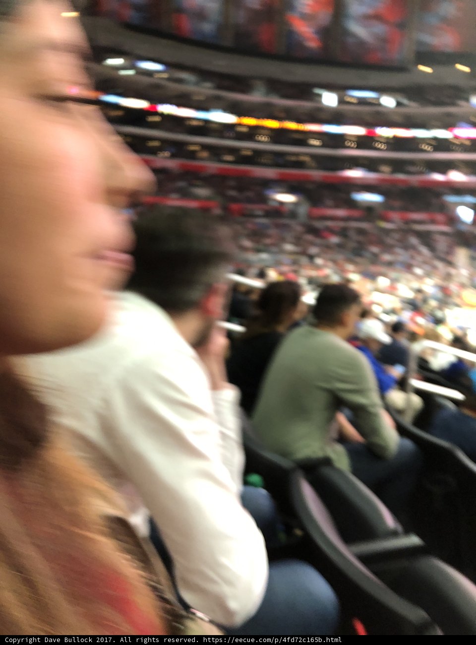 Blurred Beauty in the Stadium