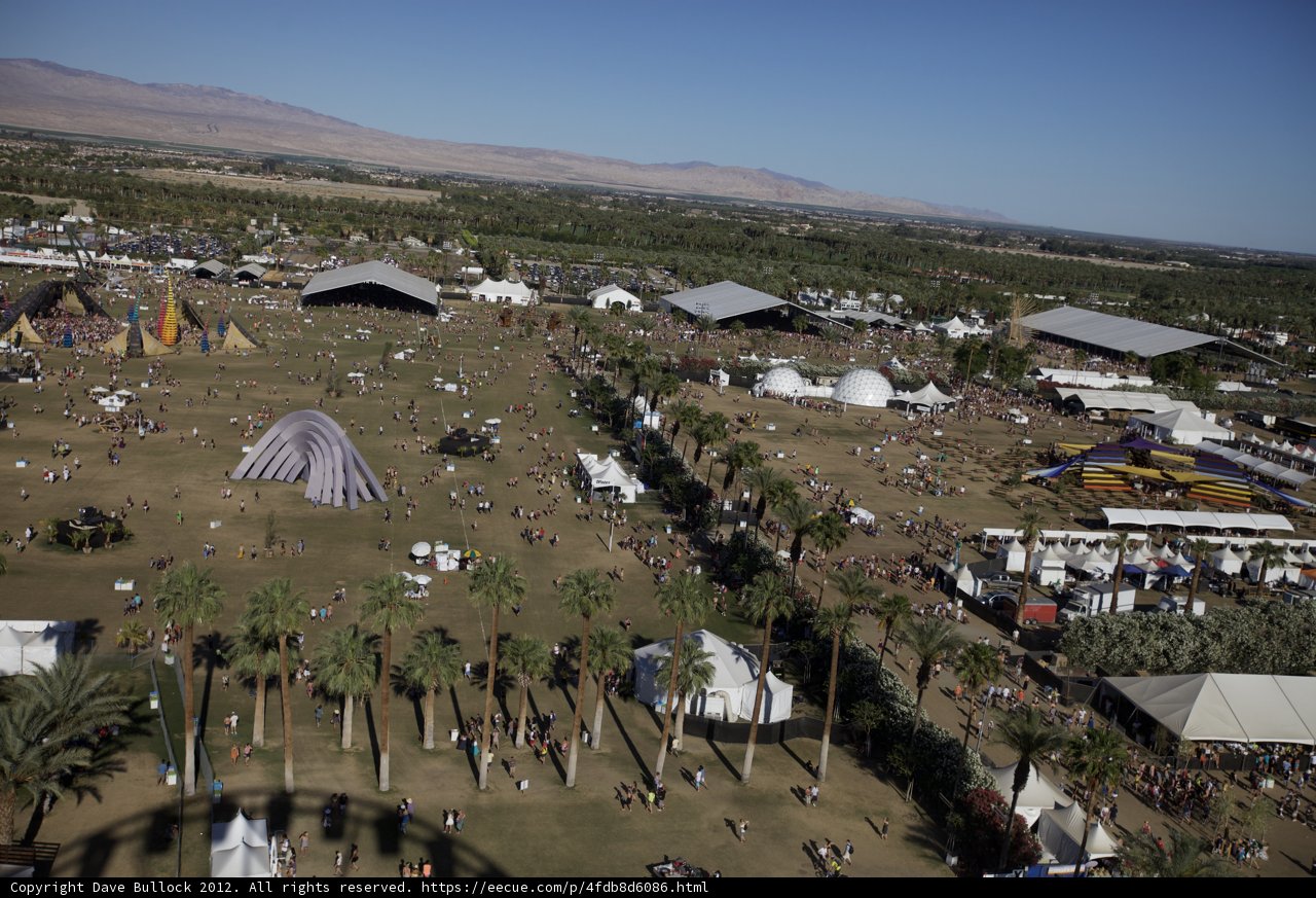A Bird's Eye View of Coachella Music Festival