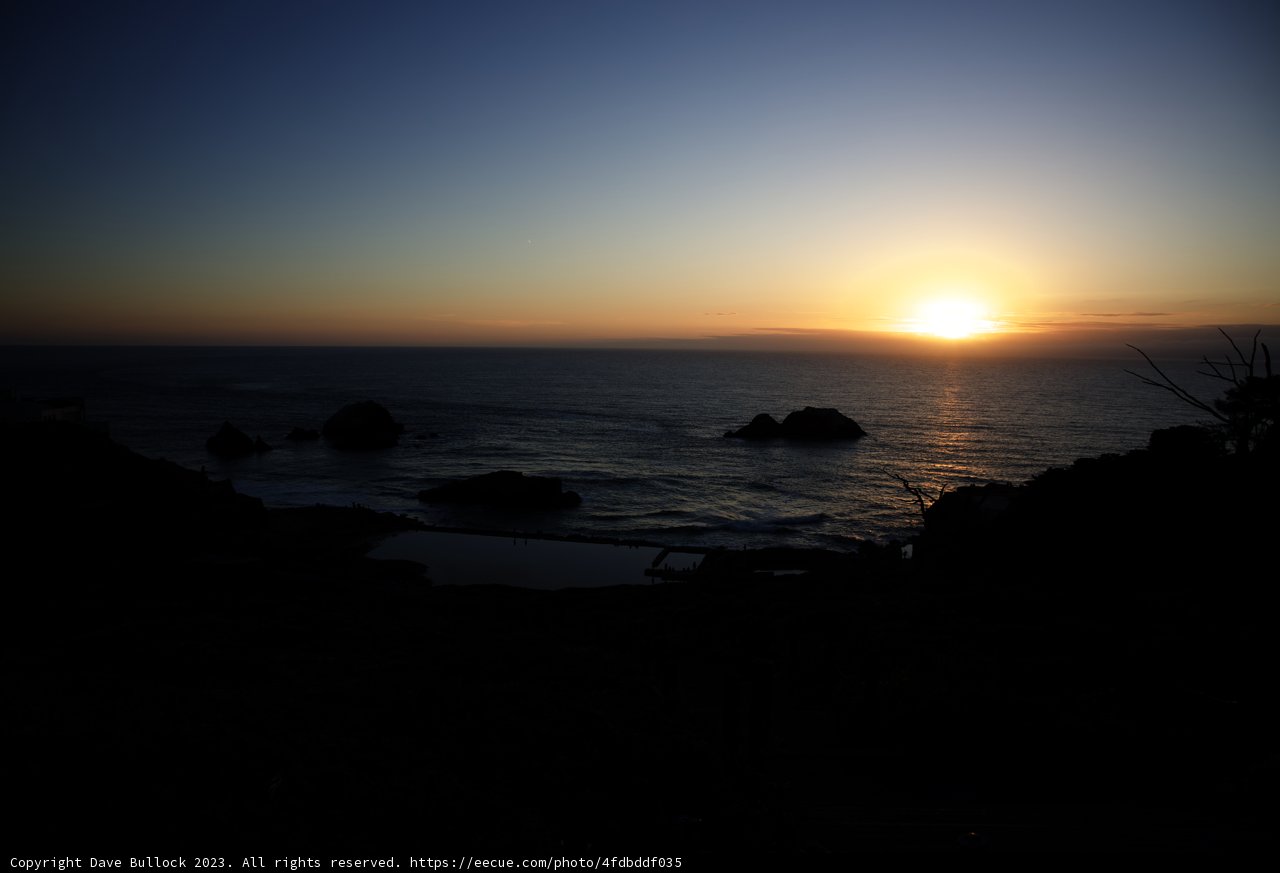 Sutro Baths Sunset: A California Dream