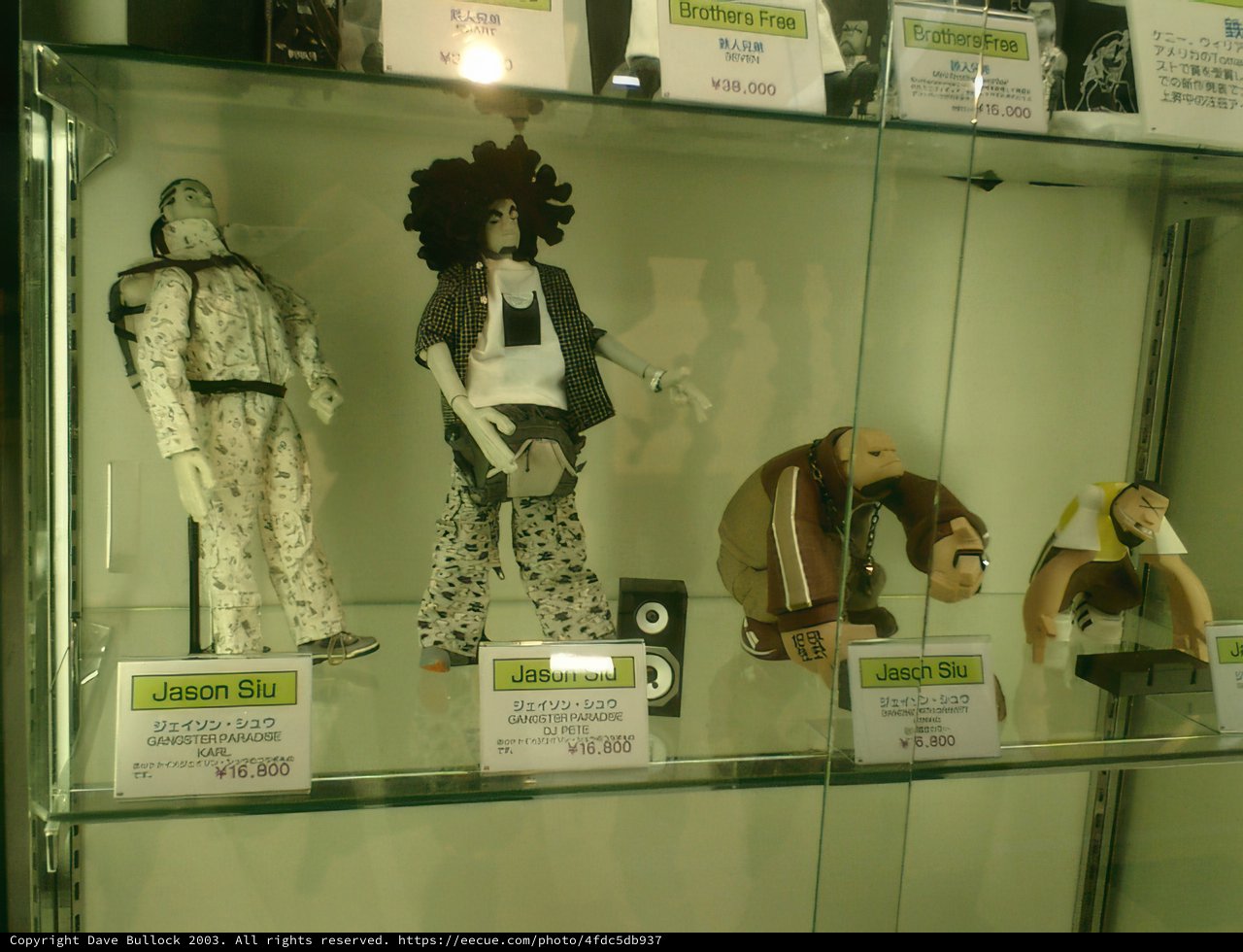 Eclectic Display of Figurines and Toys