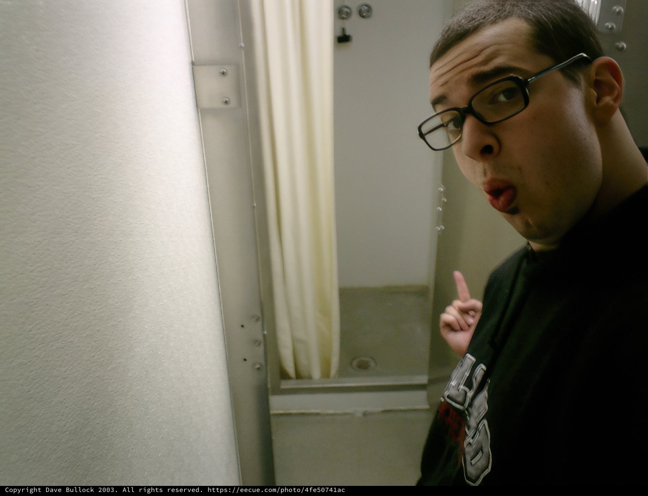 Silly Man in Black Glasses