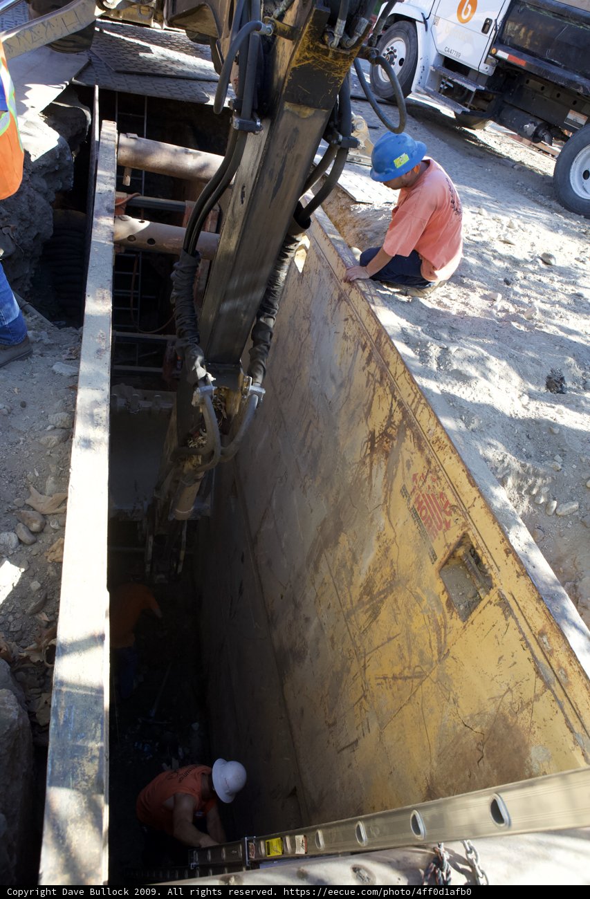 Working Hard on the Sewer Site