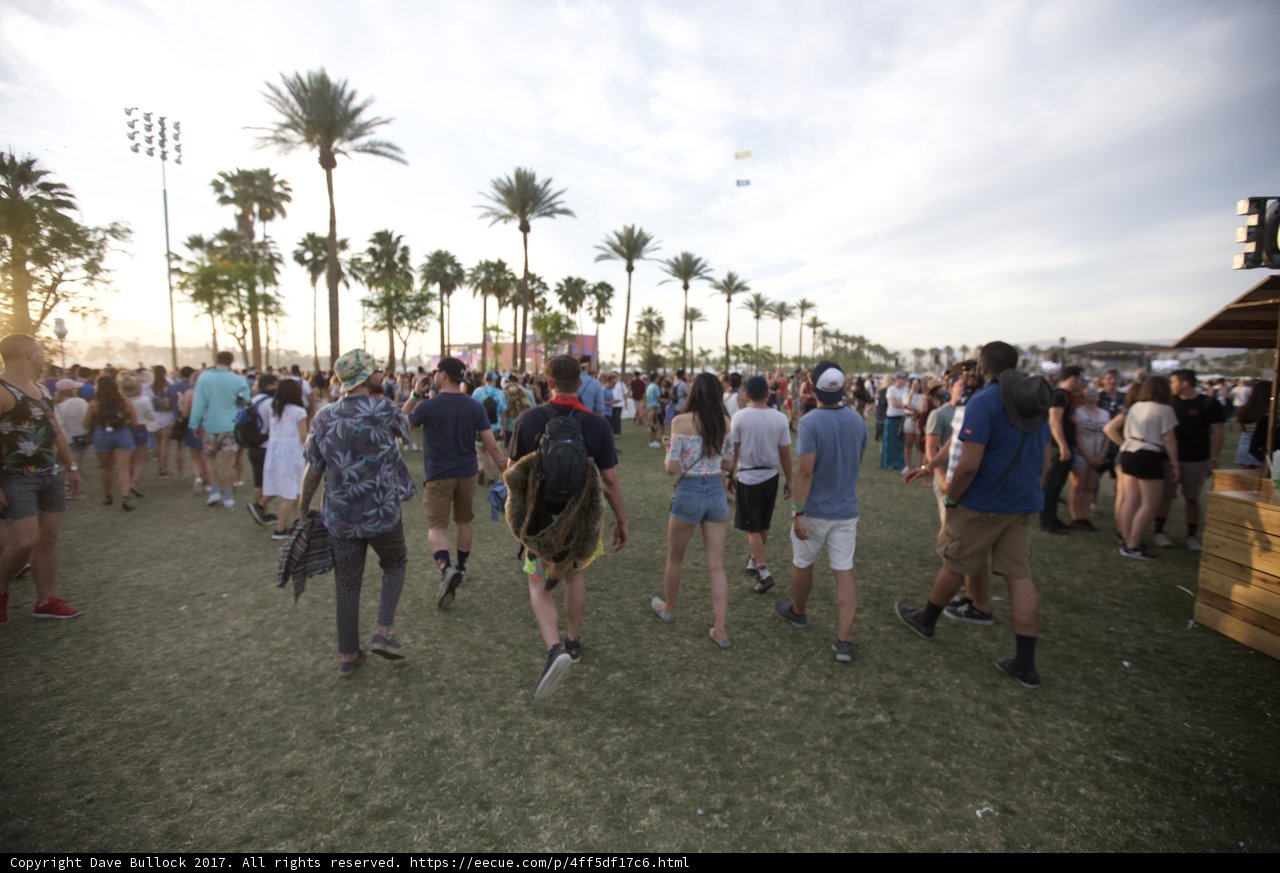 Walking through the Festival Crowd
