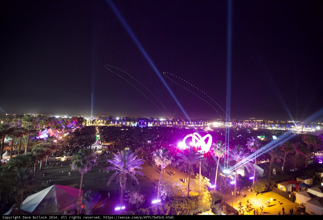 Nighttime Festivities at Coachella 2014