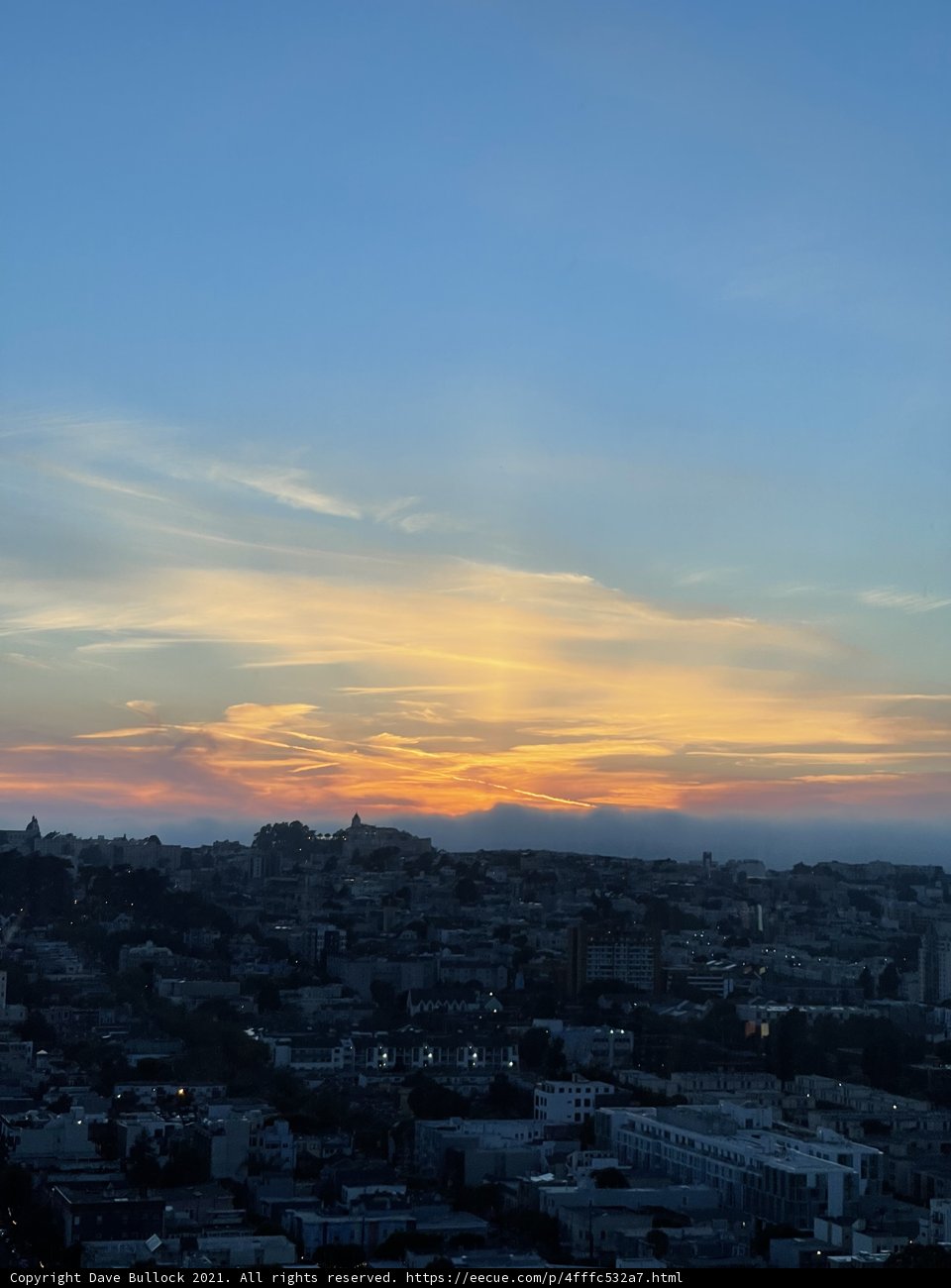 Golden Hour over the San Francisco Skyline