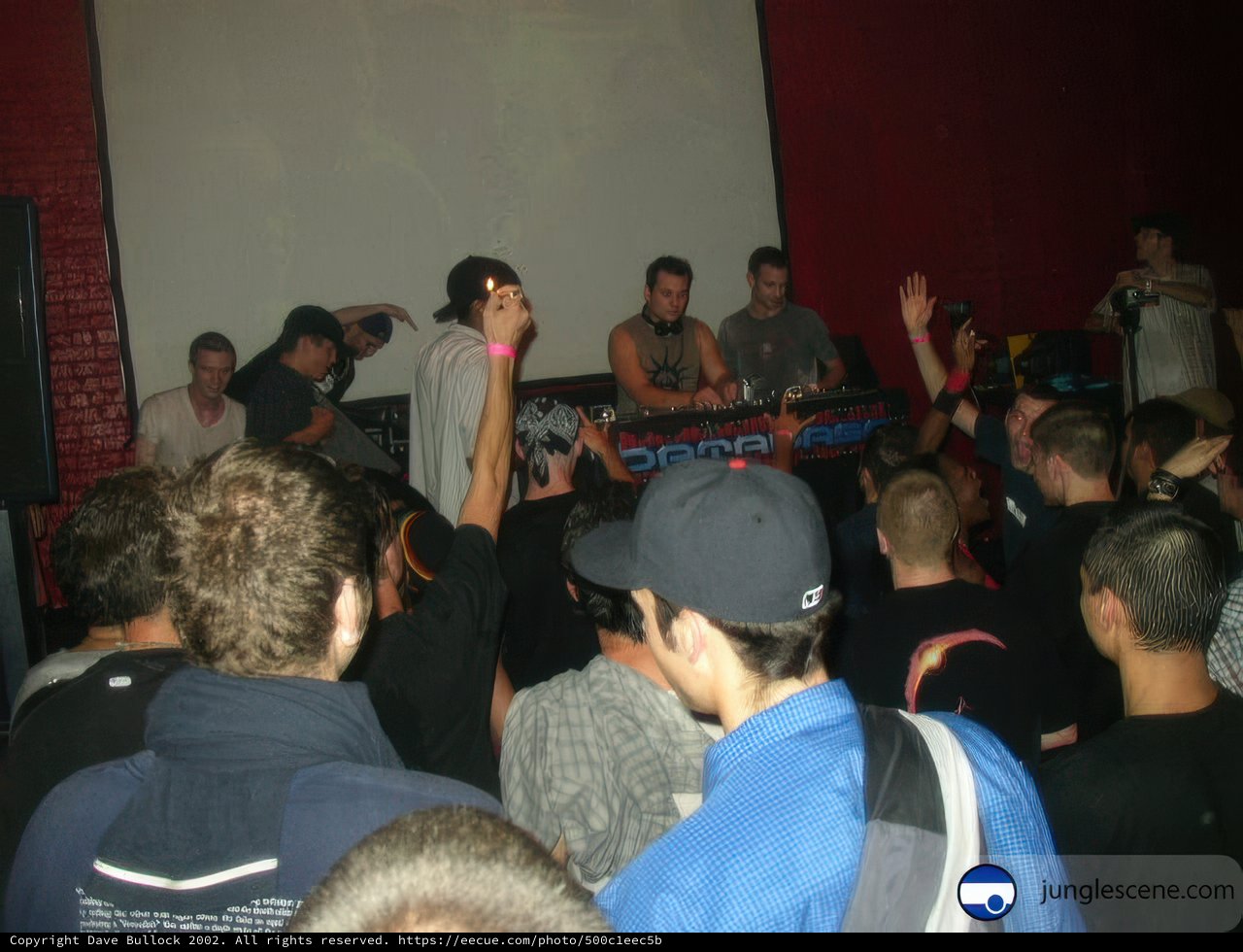 Partygoers get into the groove