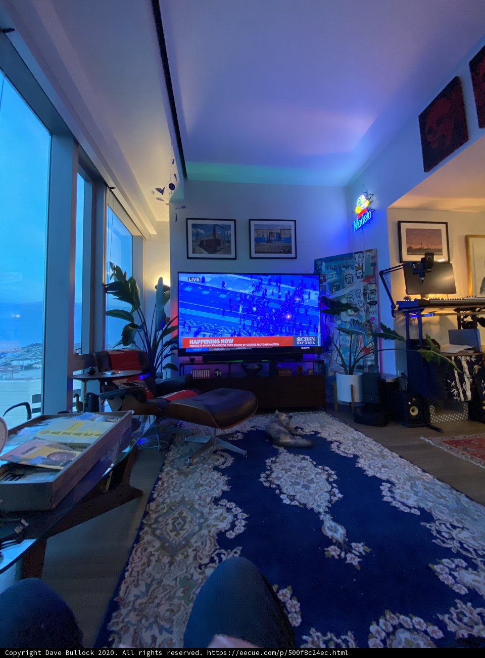 Modern Living Room with State-of-the-Art Entertainment