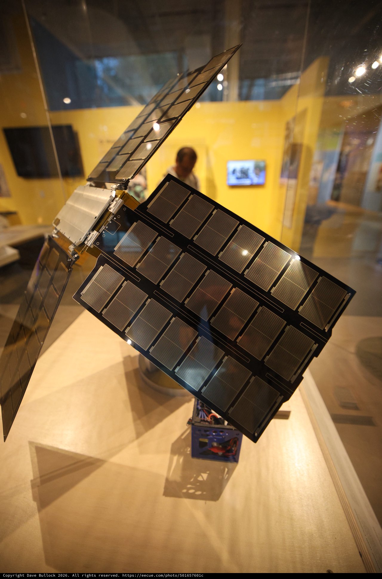 Satellite Model Display at Space Science Museum