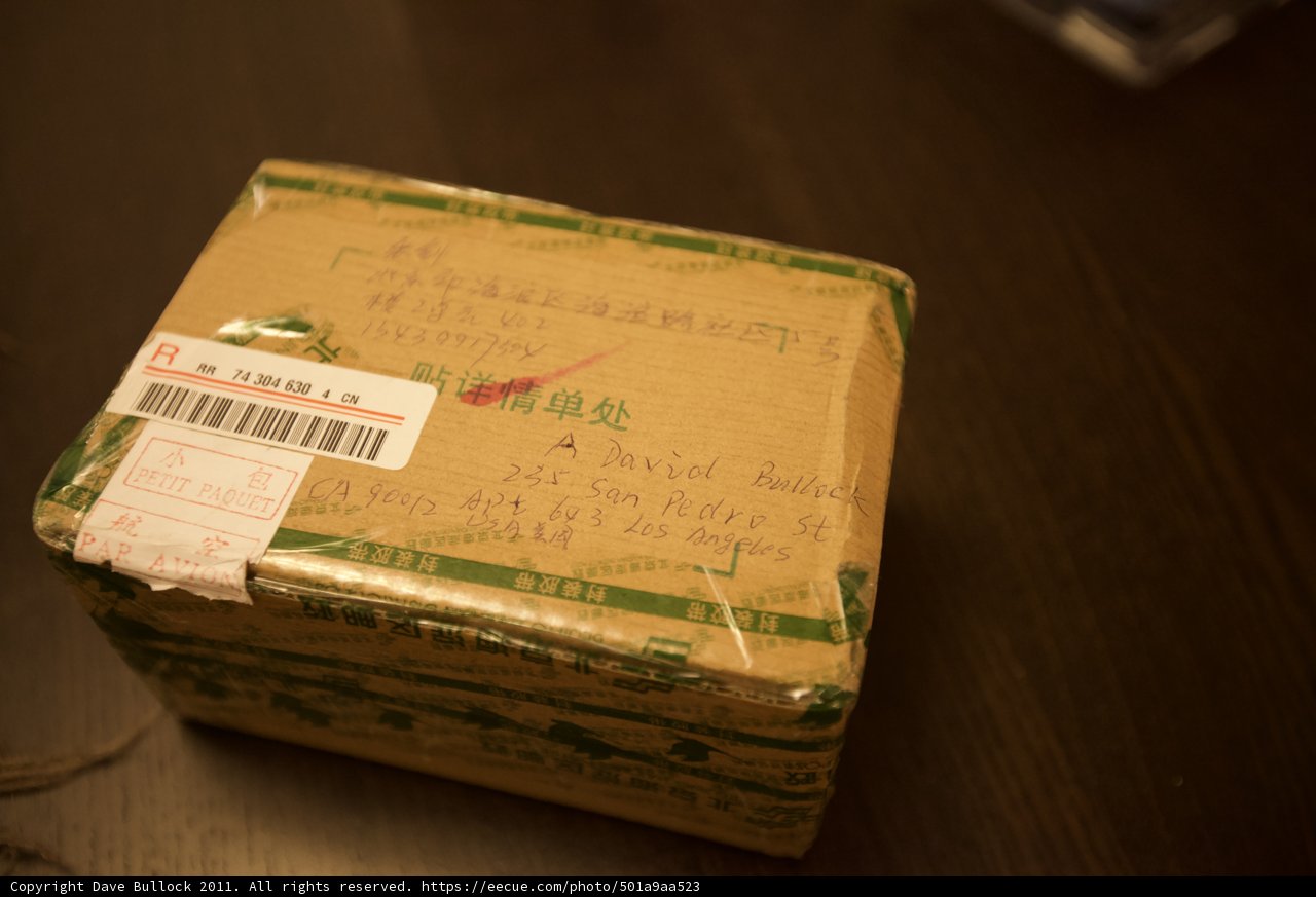 Labeled Box on Table