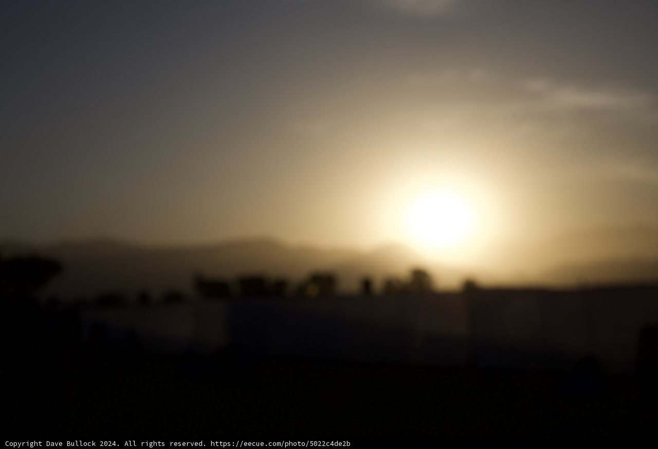 Serene Sunset Silhouettes at Coachella 2024