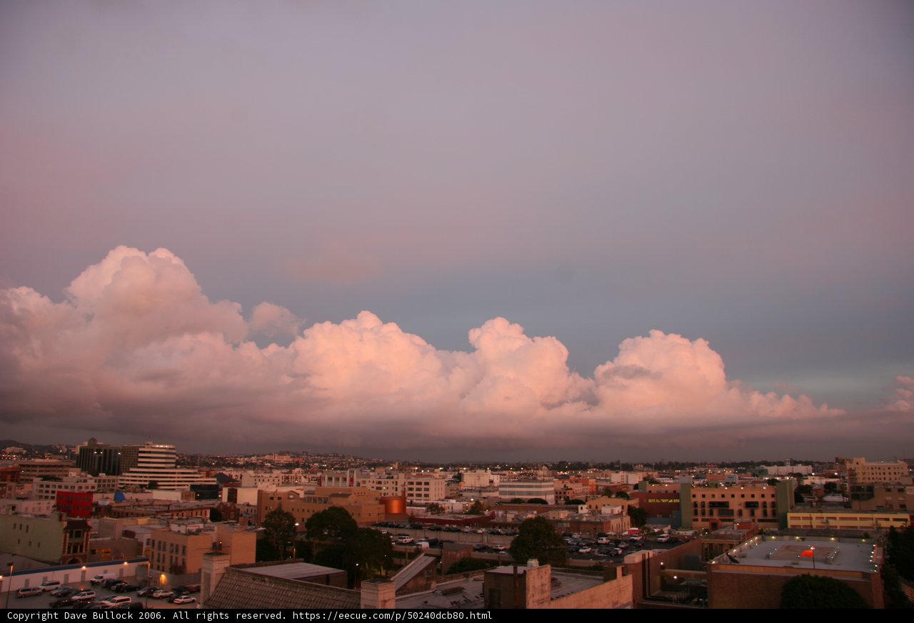 Cloudy Cityscape from a Rooftop