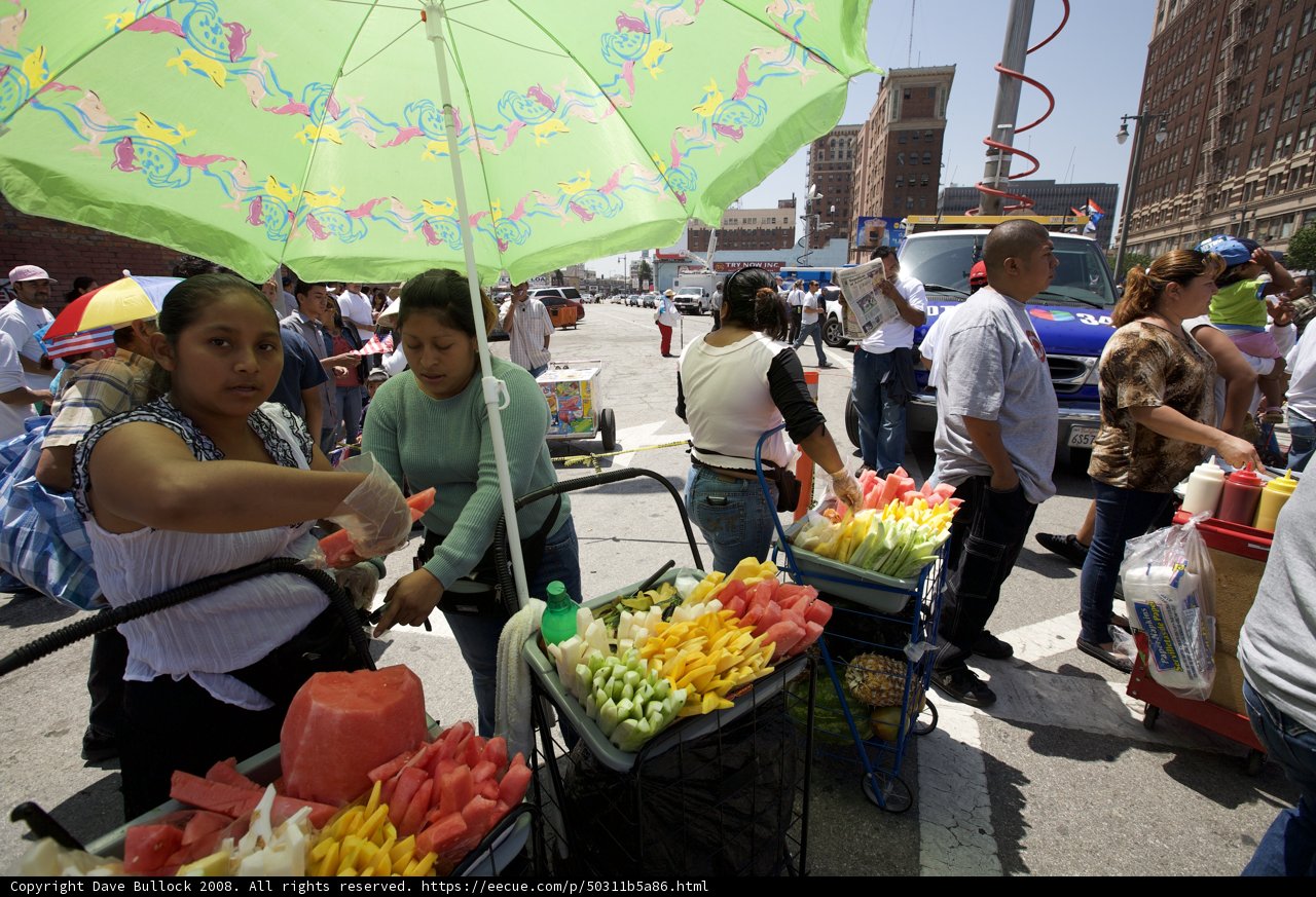 Food Vendor in the Mayday Rally