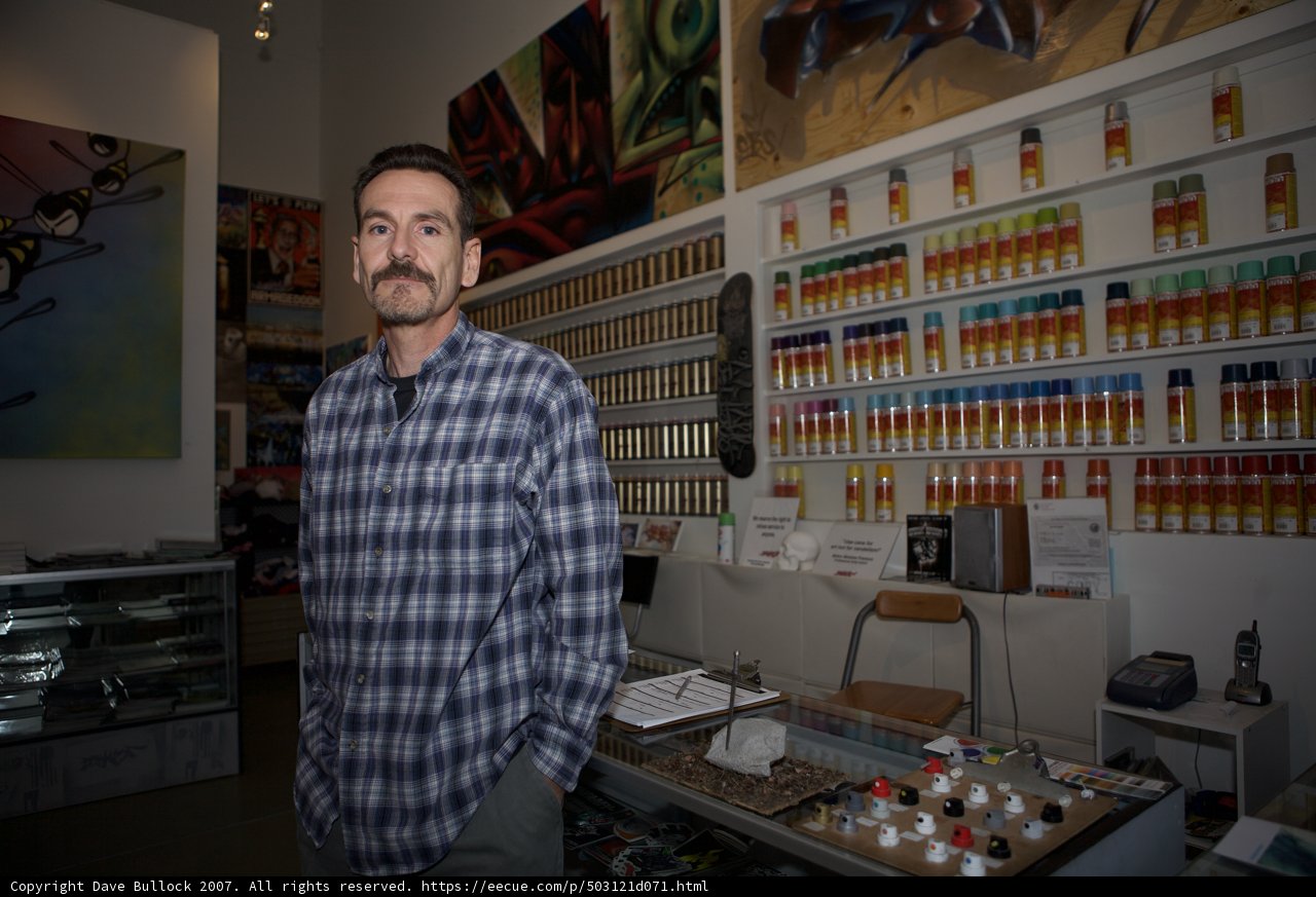 Man in Art Haven