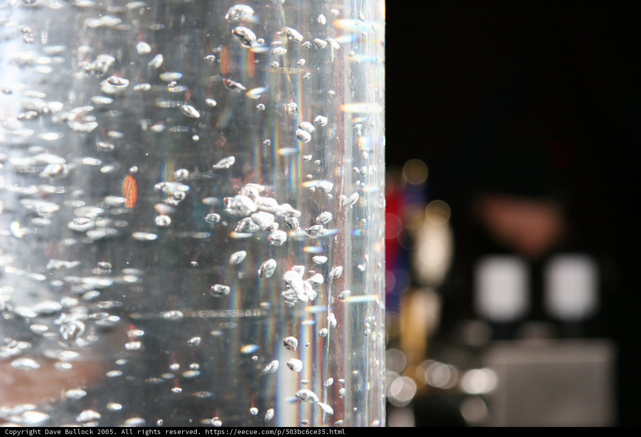 Bubbly Crystal Glass