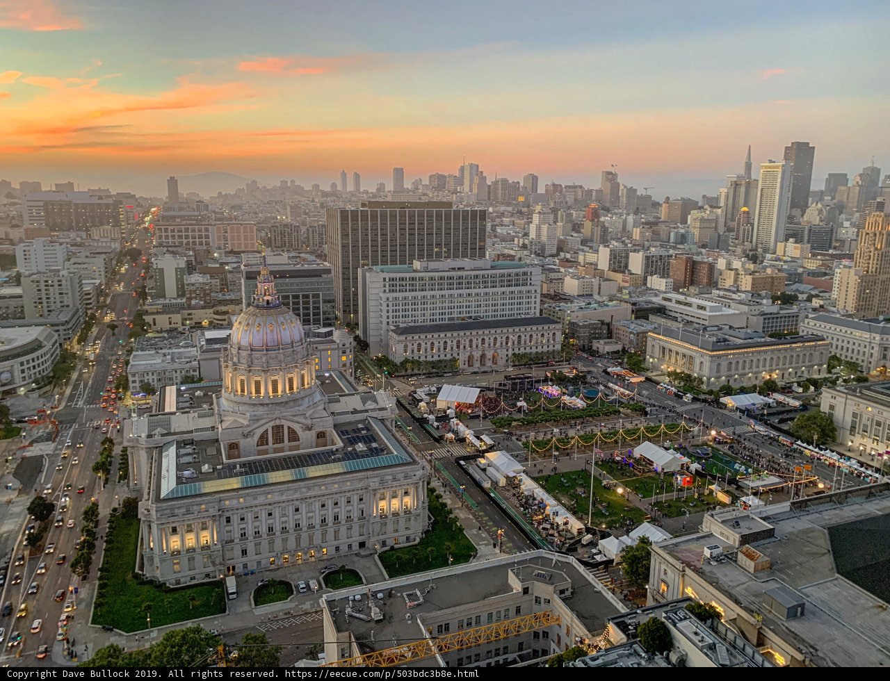San Francisco City Hall at Sunset