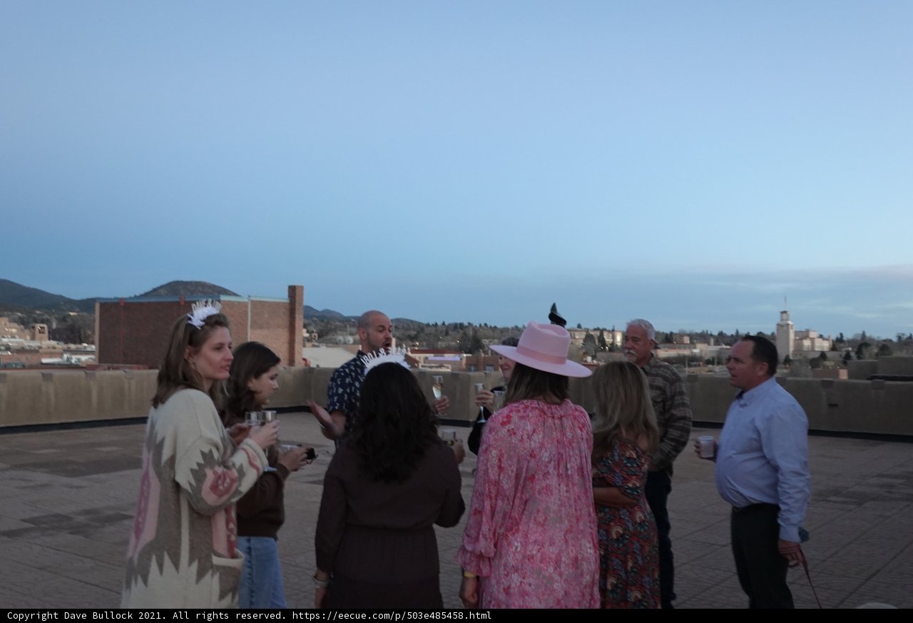 Rooftop View of Santa Fe Cityscape