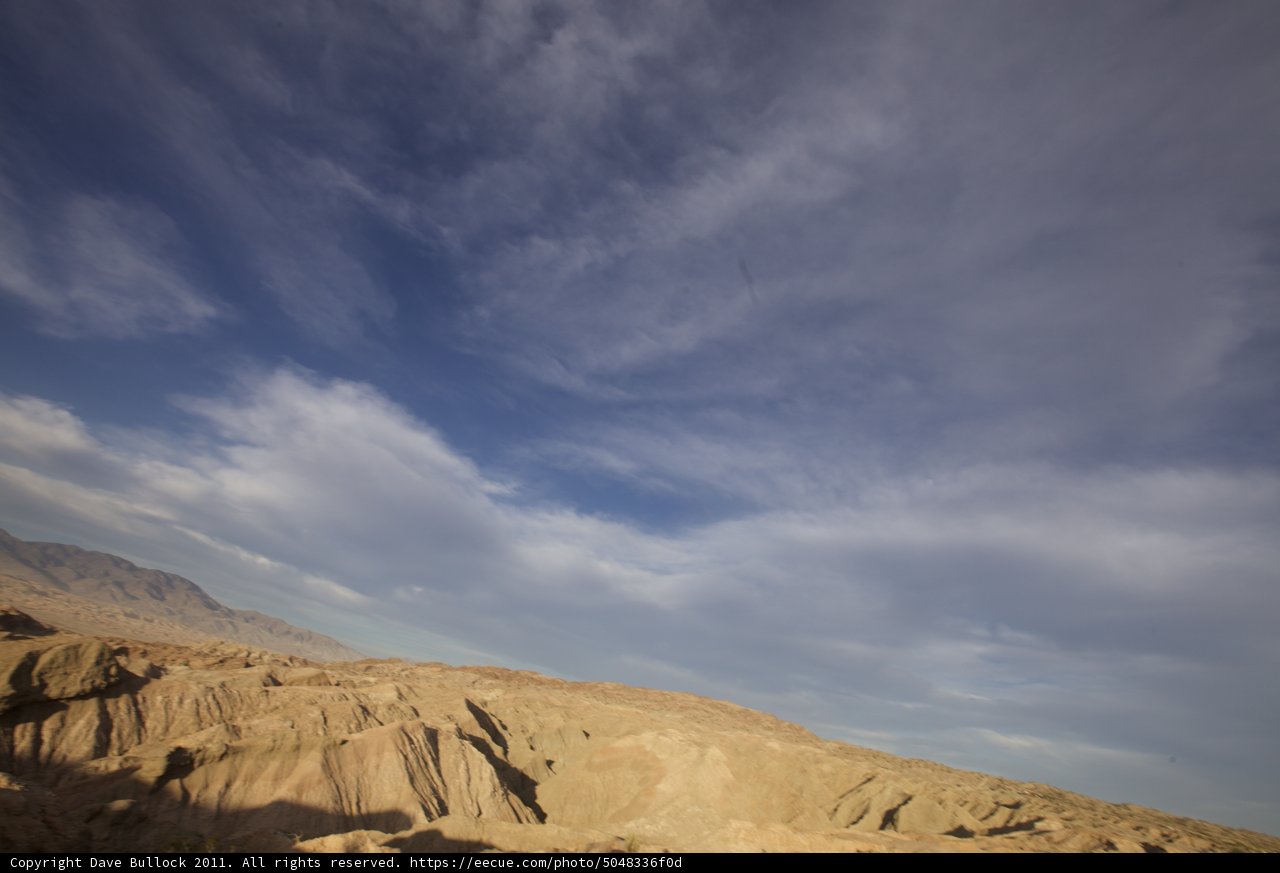 Captivating view of the Anza-Borrego desert