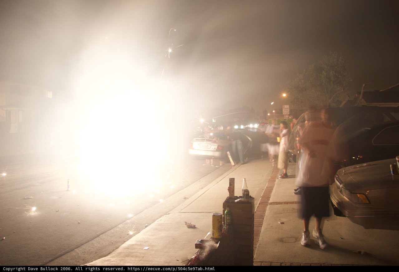 Man Standing by the Road in the Mist