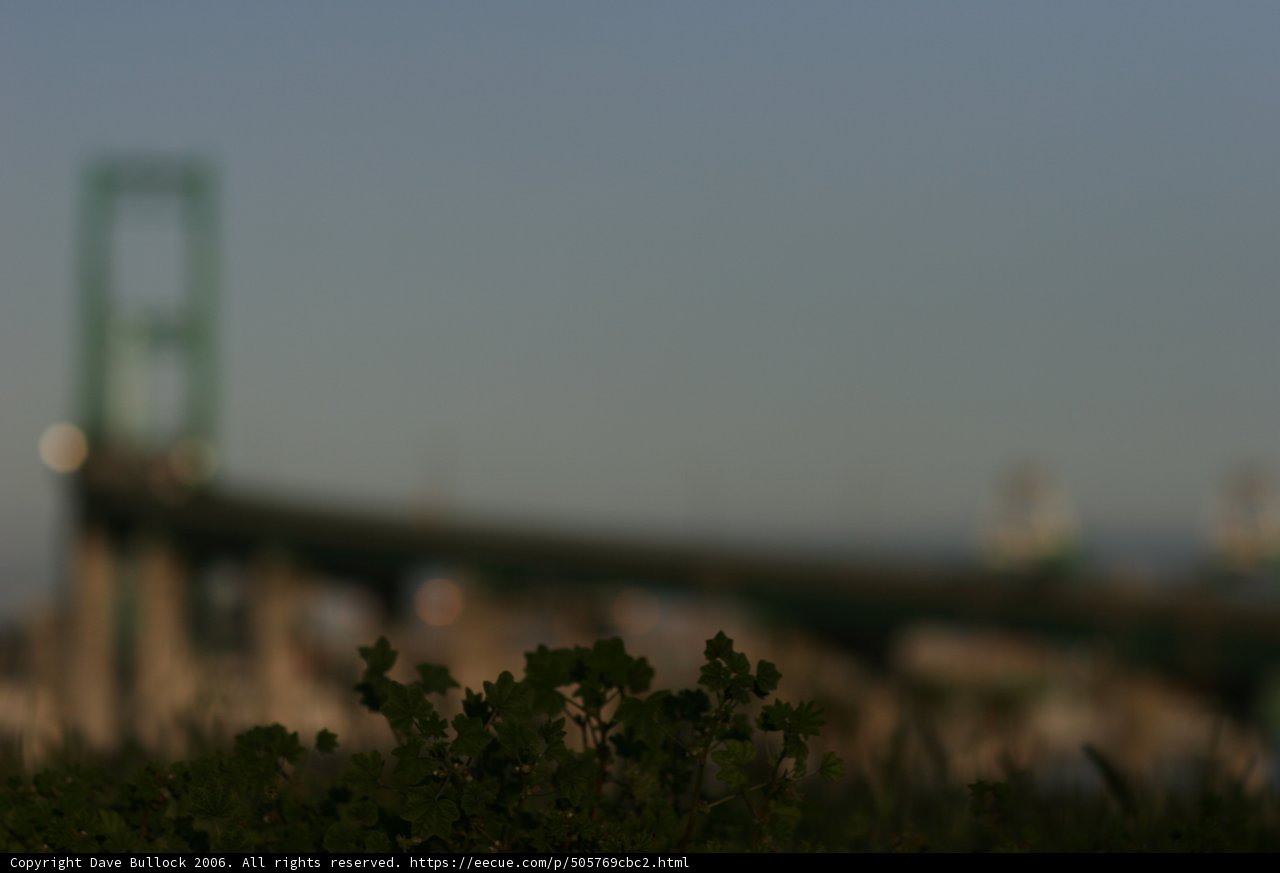 Blurry Bridge in the Urban Metropolis