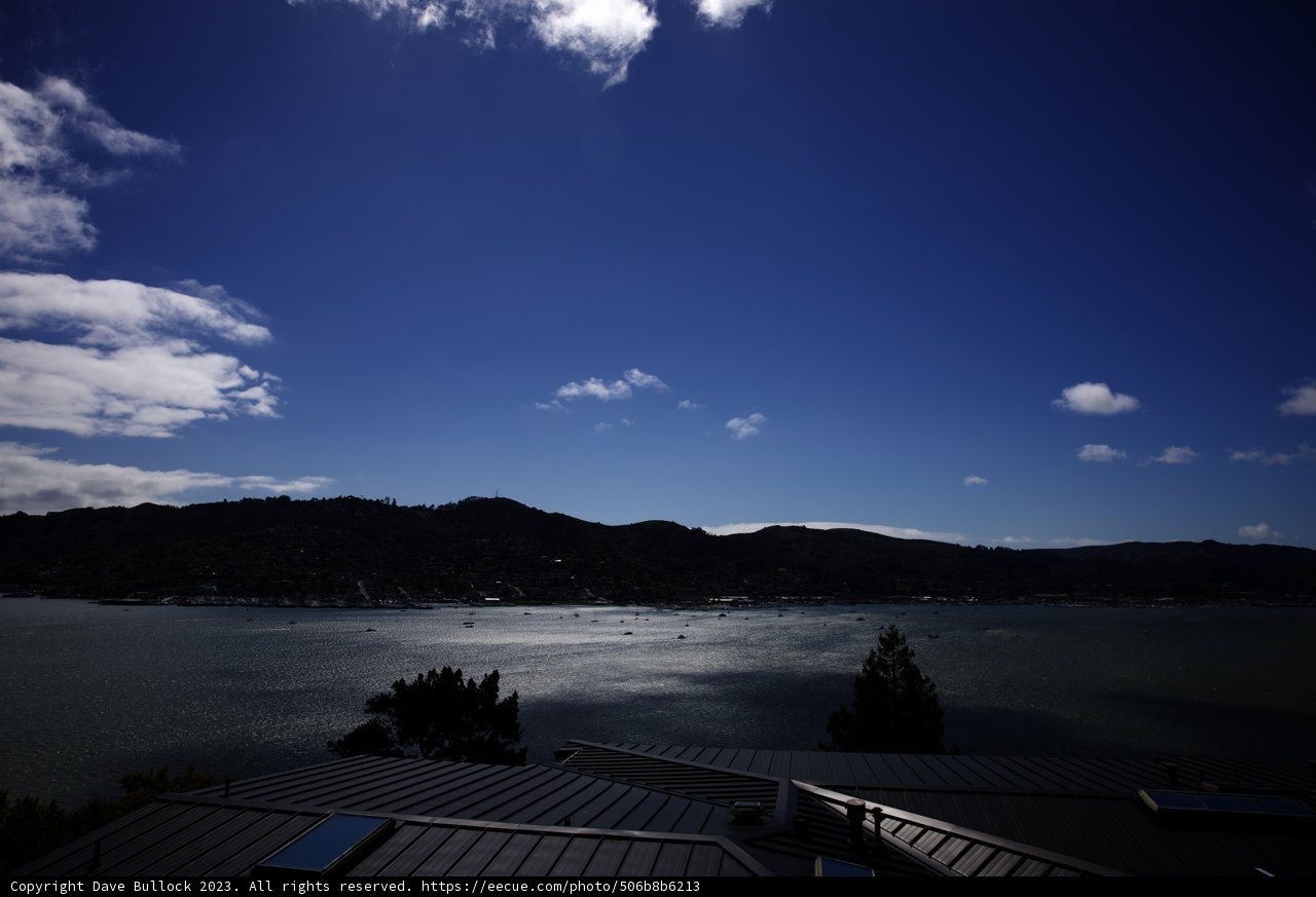 Serene Bay View from a Rooftop