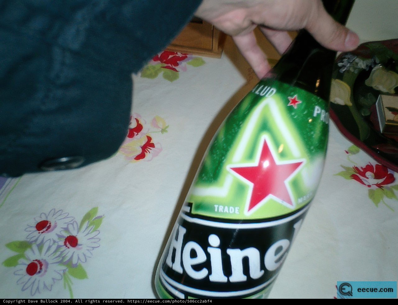 Festive Heineken Bottle
