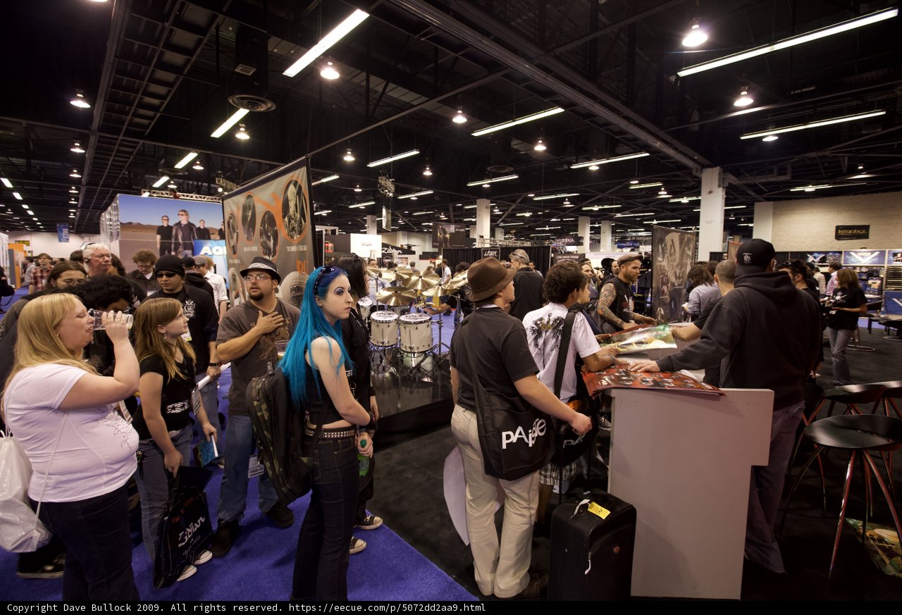 Fashion Crowd at NAMM Convention