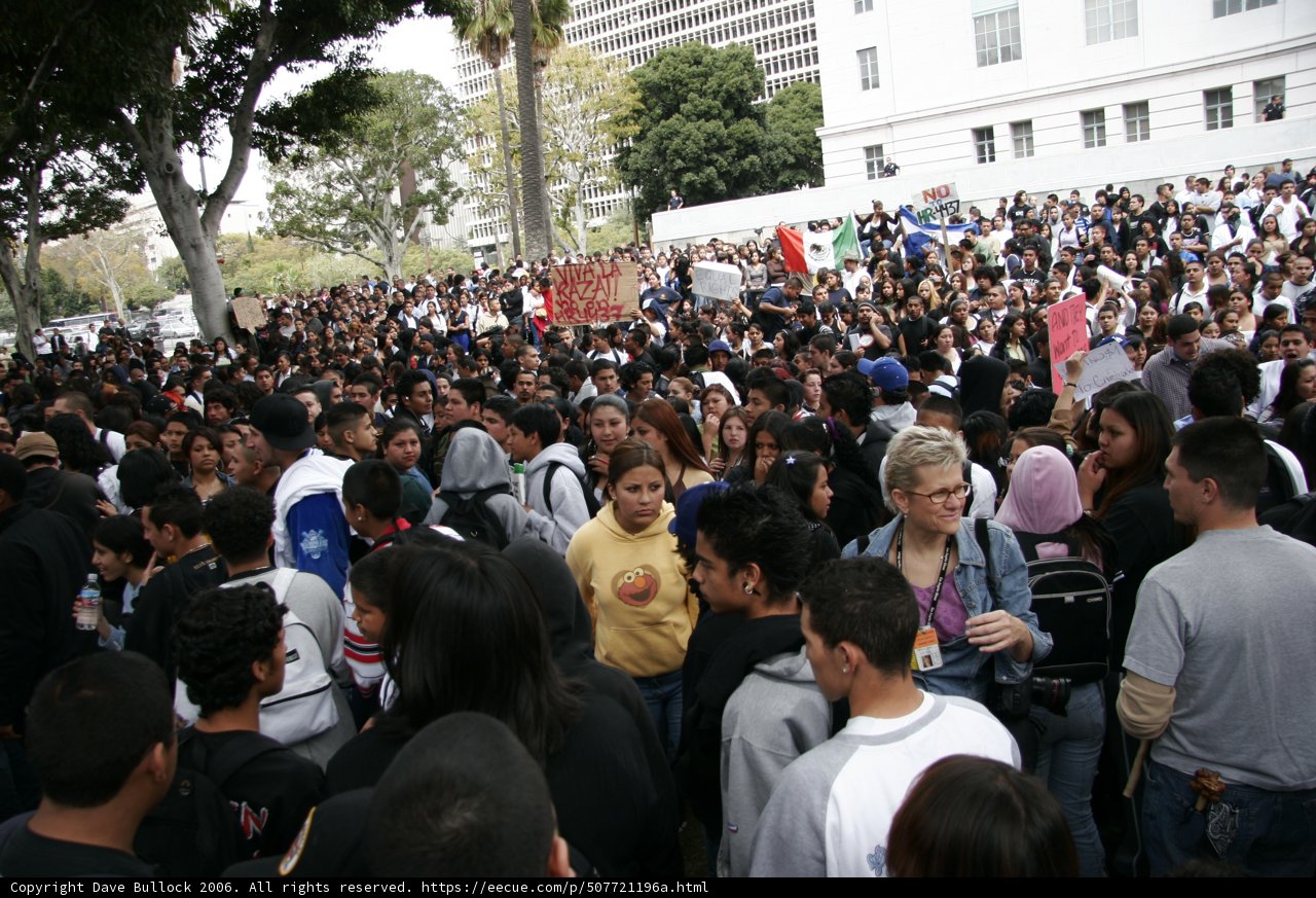 Massive Crowd Gathers for School Walkout