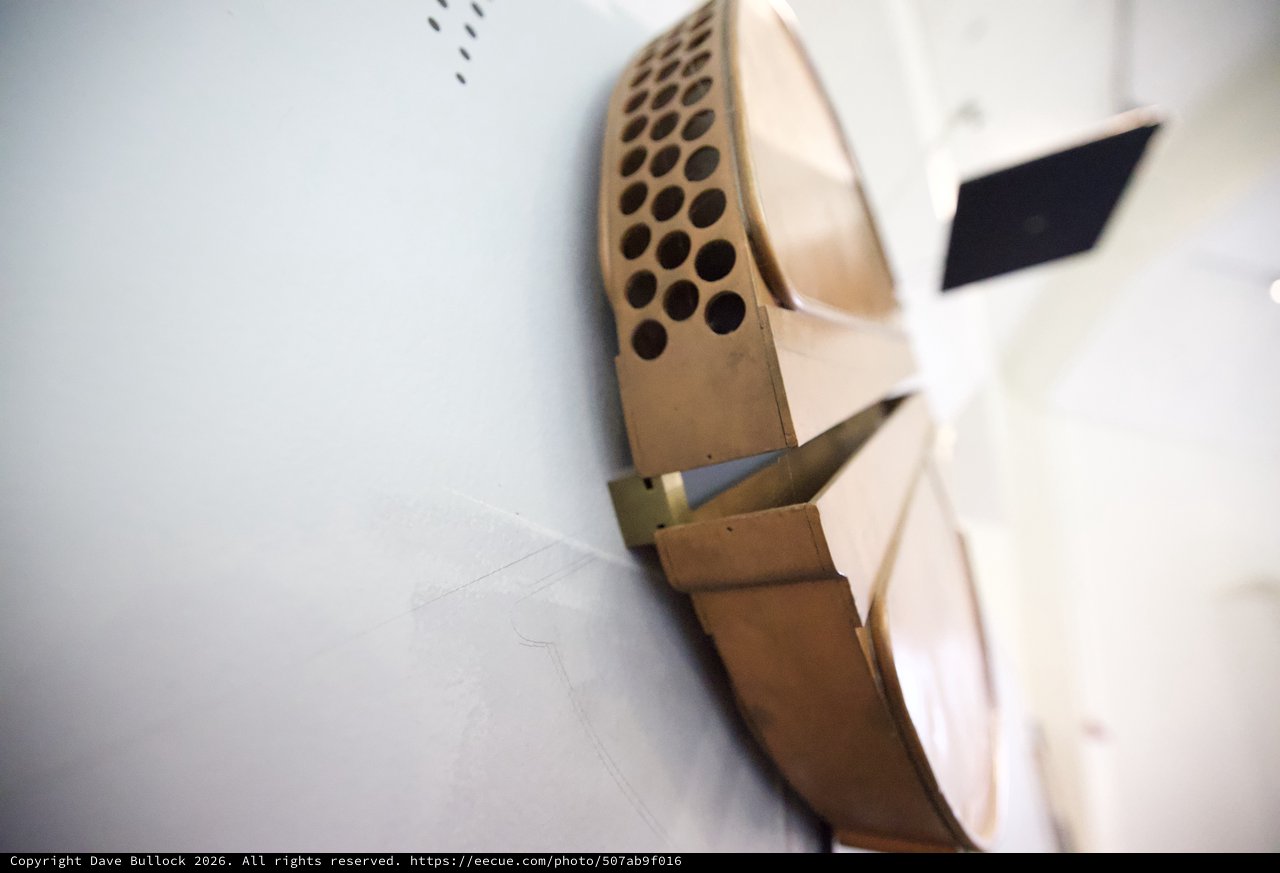 Cardboard Mask Sculpture with Geometric Design
