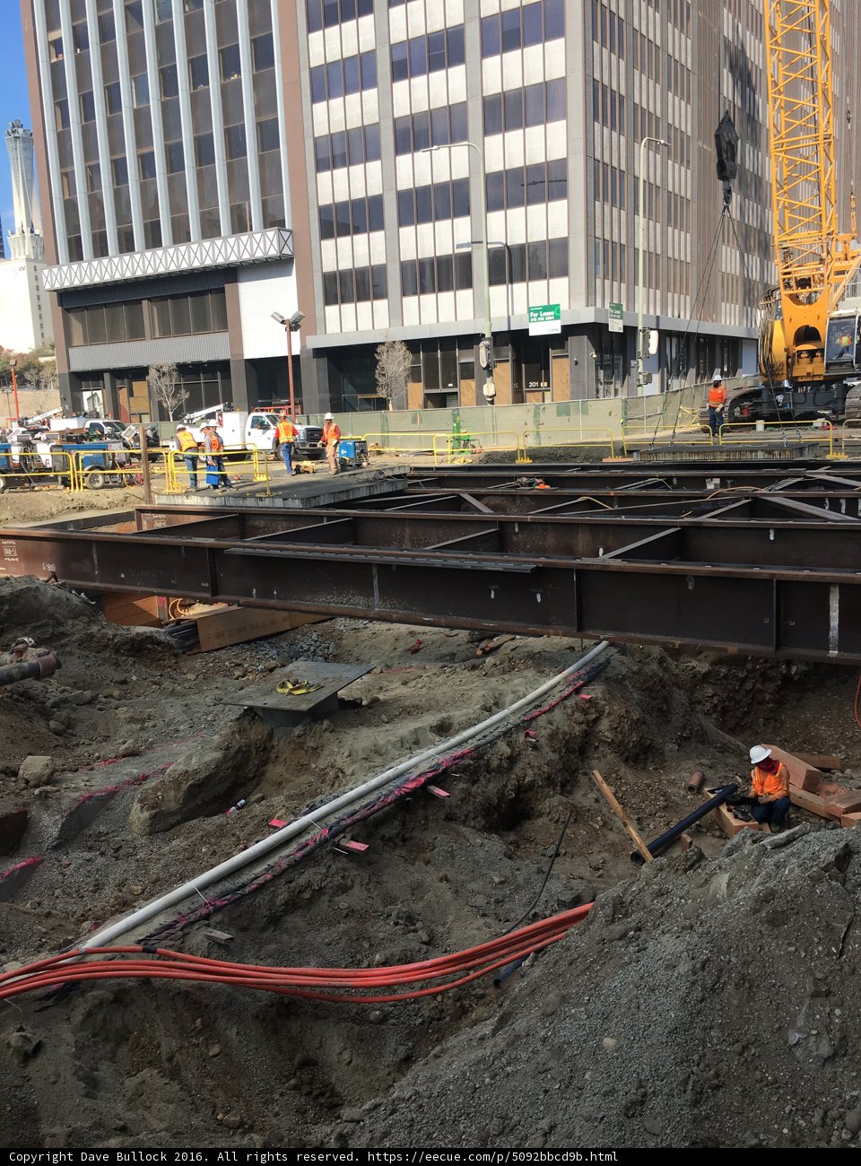 Busy Construction Site in Los Angeles