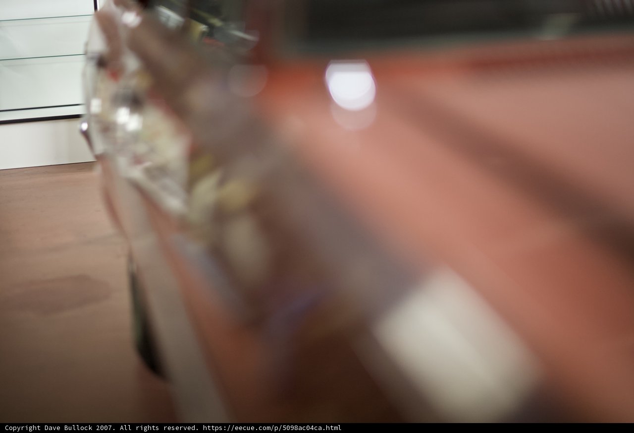 A Close-Up of a Classic Car in a Museum